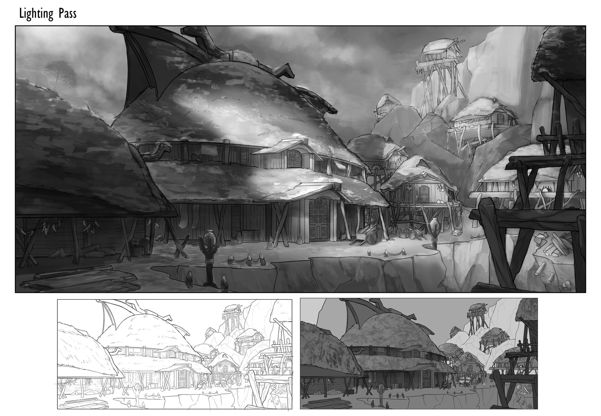 ArtStation Chieftain Village Concept