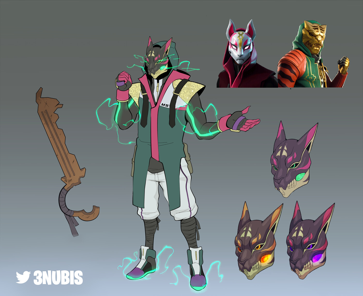 Artstation Fortnite Skin Concept Master Drift Fanmade 8334