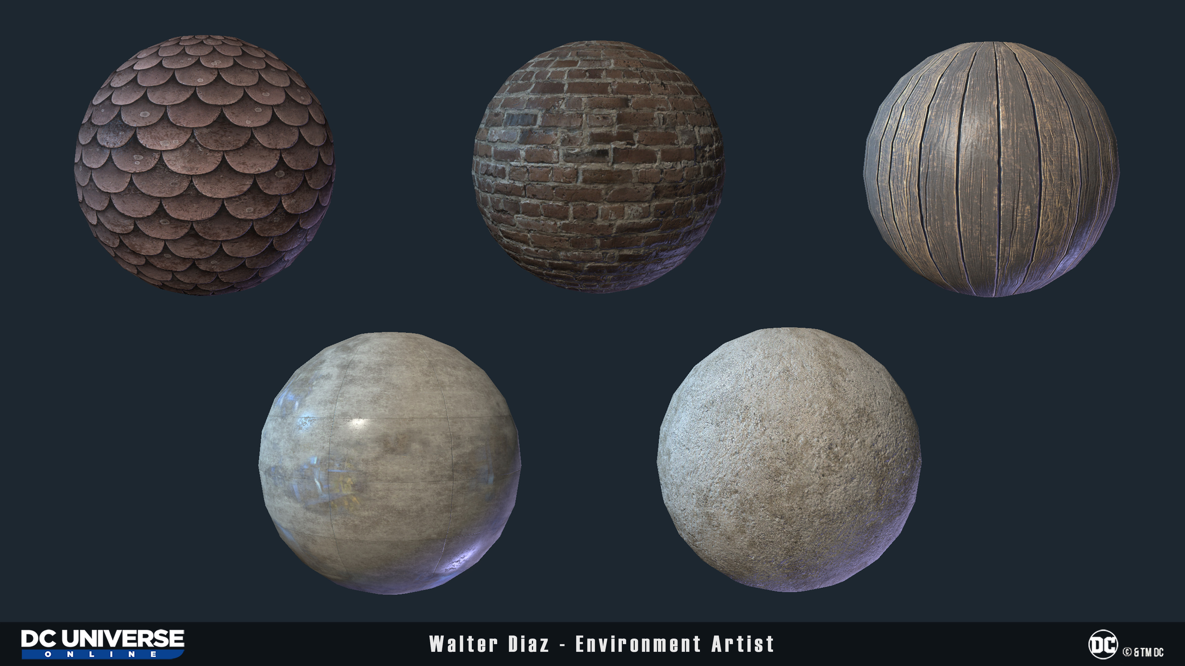 Materials I created using scans and Photoshop