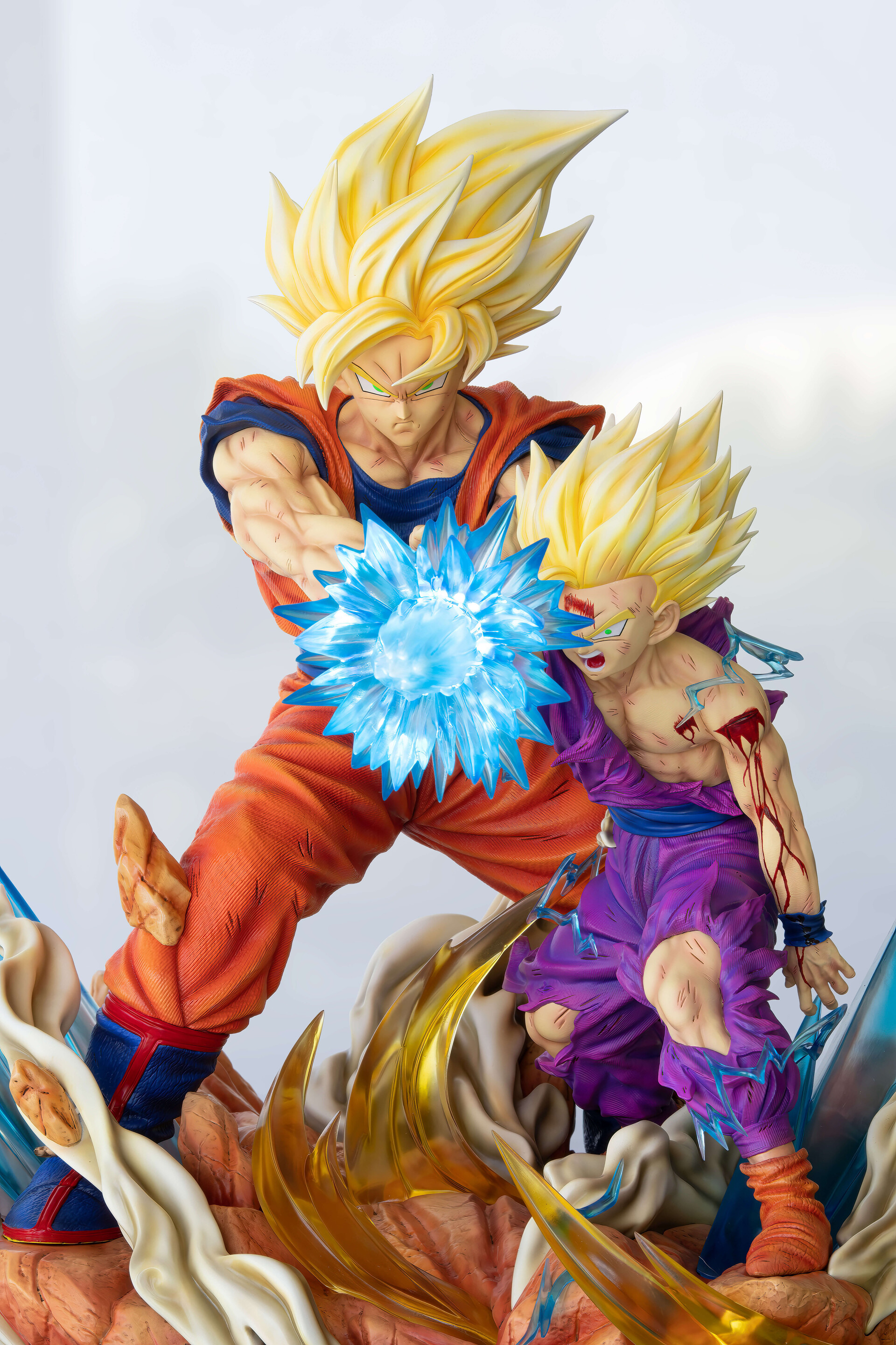 Dragon Ball KD Collectibles - Gohan And Goku's Father And Son Kamehameha