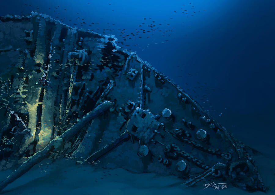 britannic wreck study