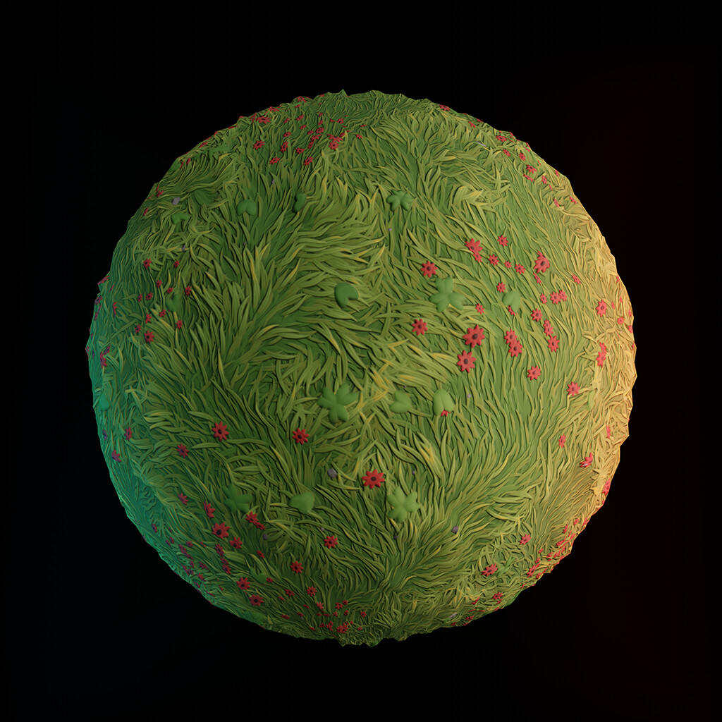 Grass Field - Substance Designer Stylized Material