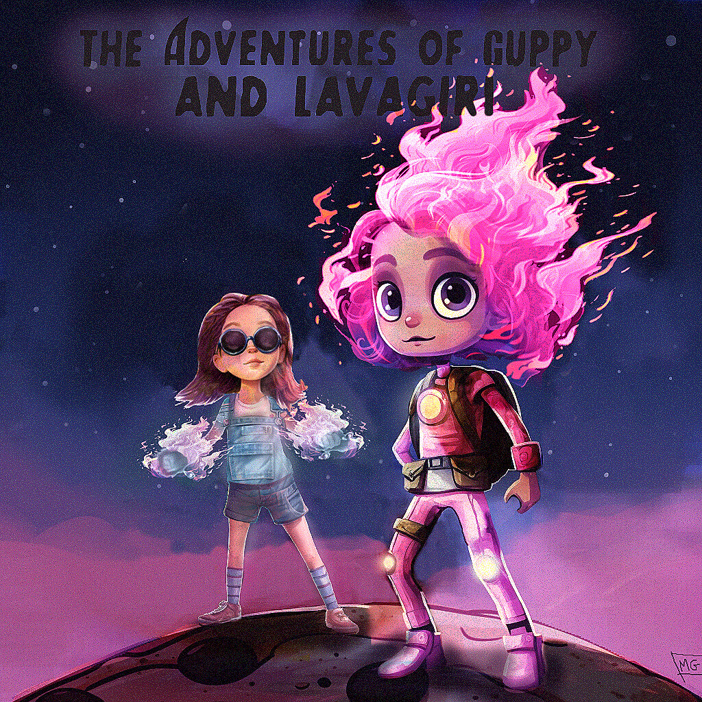 ArtStation We Can Be Heroes Lavagirl and Guppy