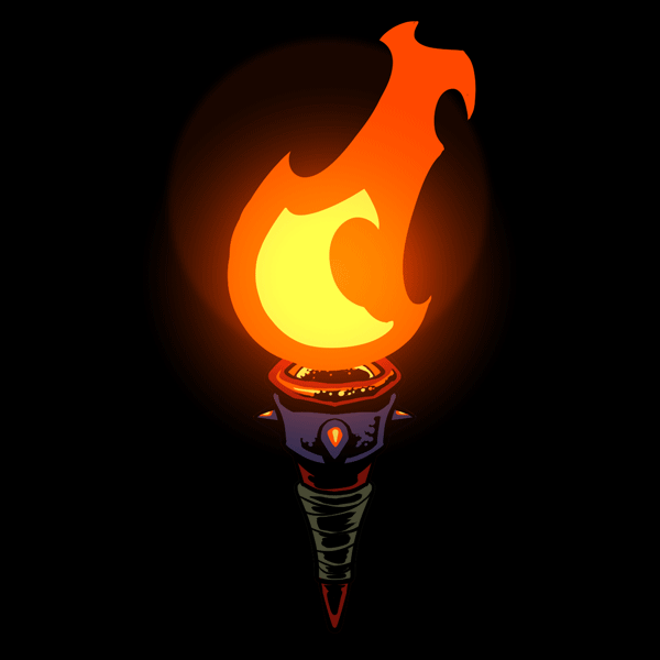 Loading screen torch animation.