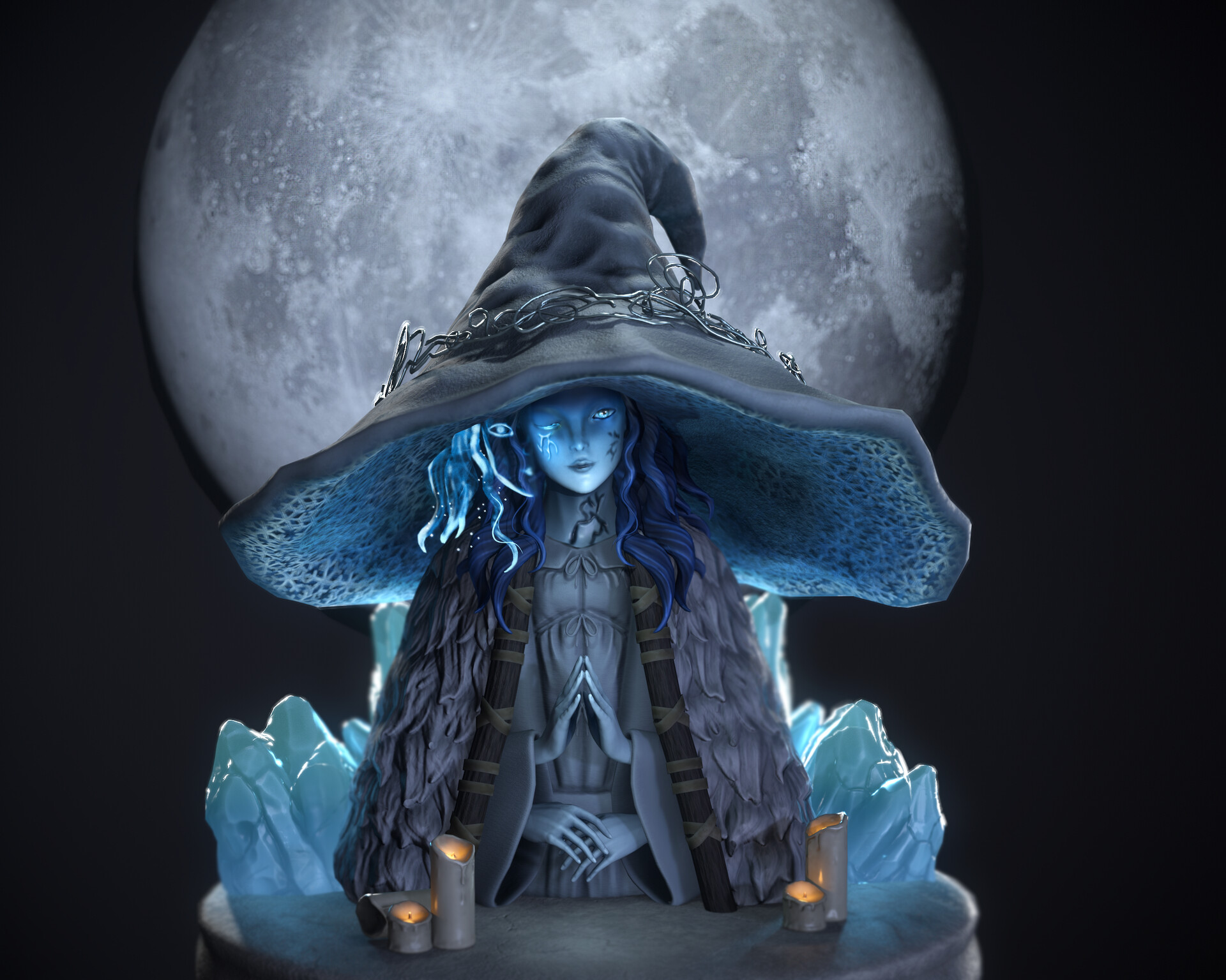 Ranni The Witch From Elden Ring Fan art - Finished Projects - Blender  Artists Community