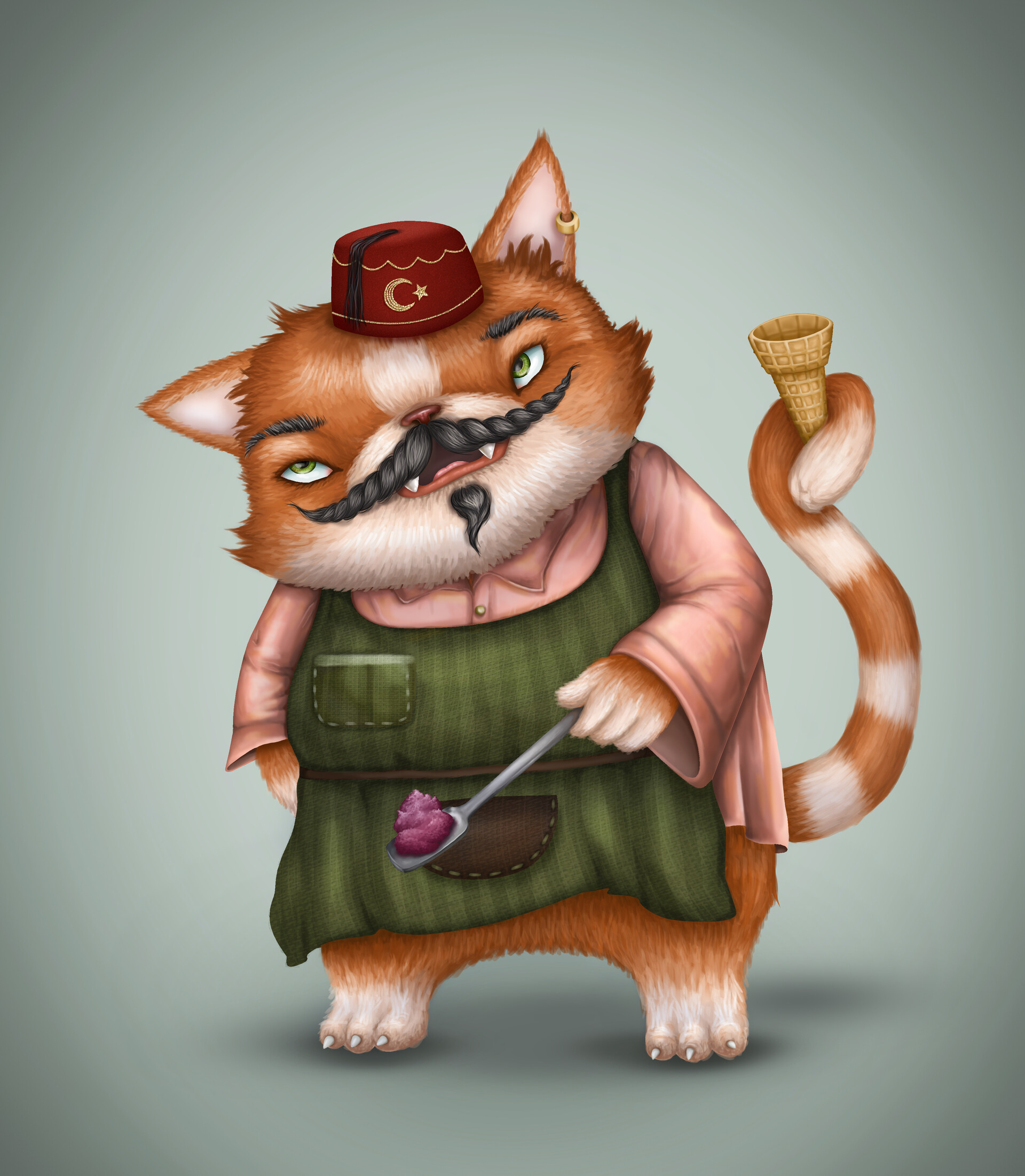 ArtStation - Турецкий кот