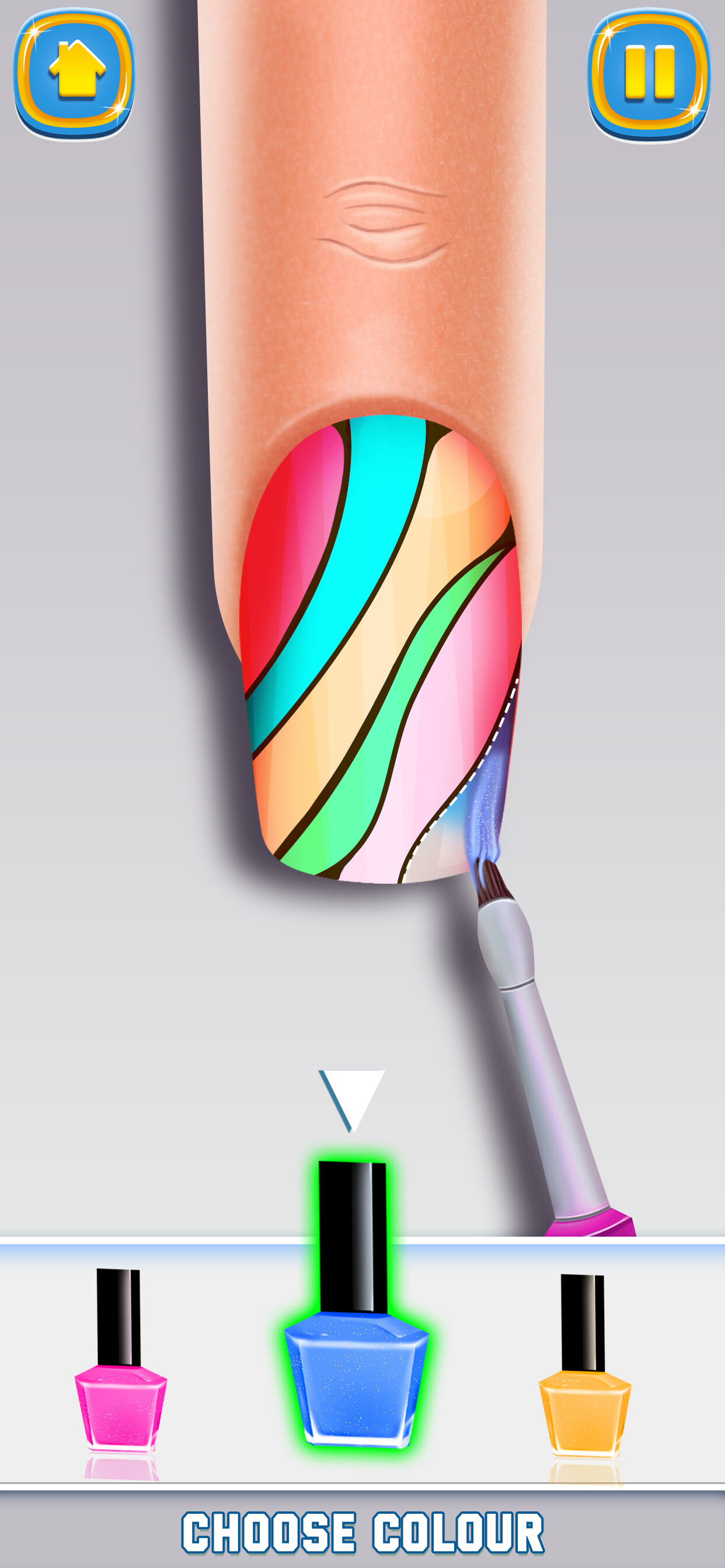 Artstation nail paint game