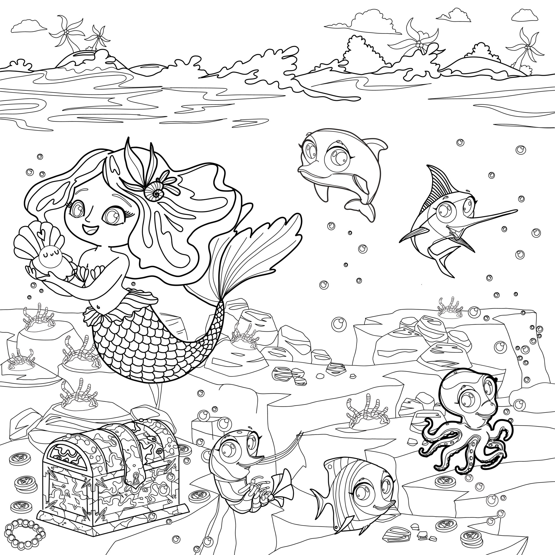 ArtStation - Coloring Page Artwork