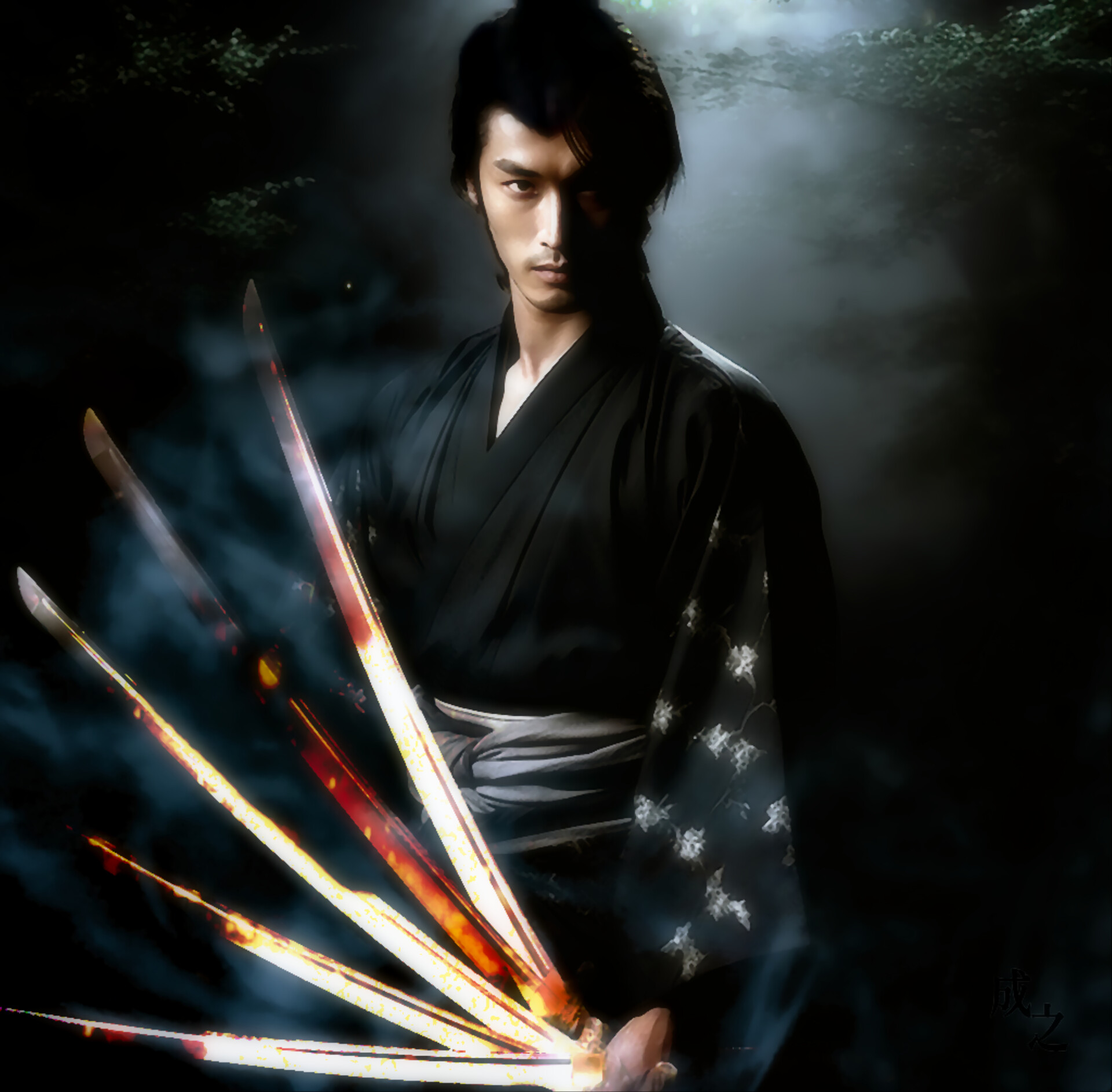 ArtStation - Nemuri Kyoshiro (Japanese samurai using Engetsu-killing ...