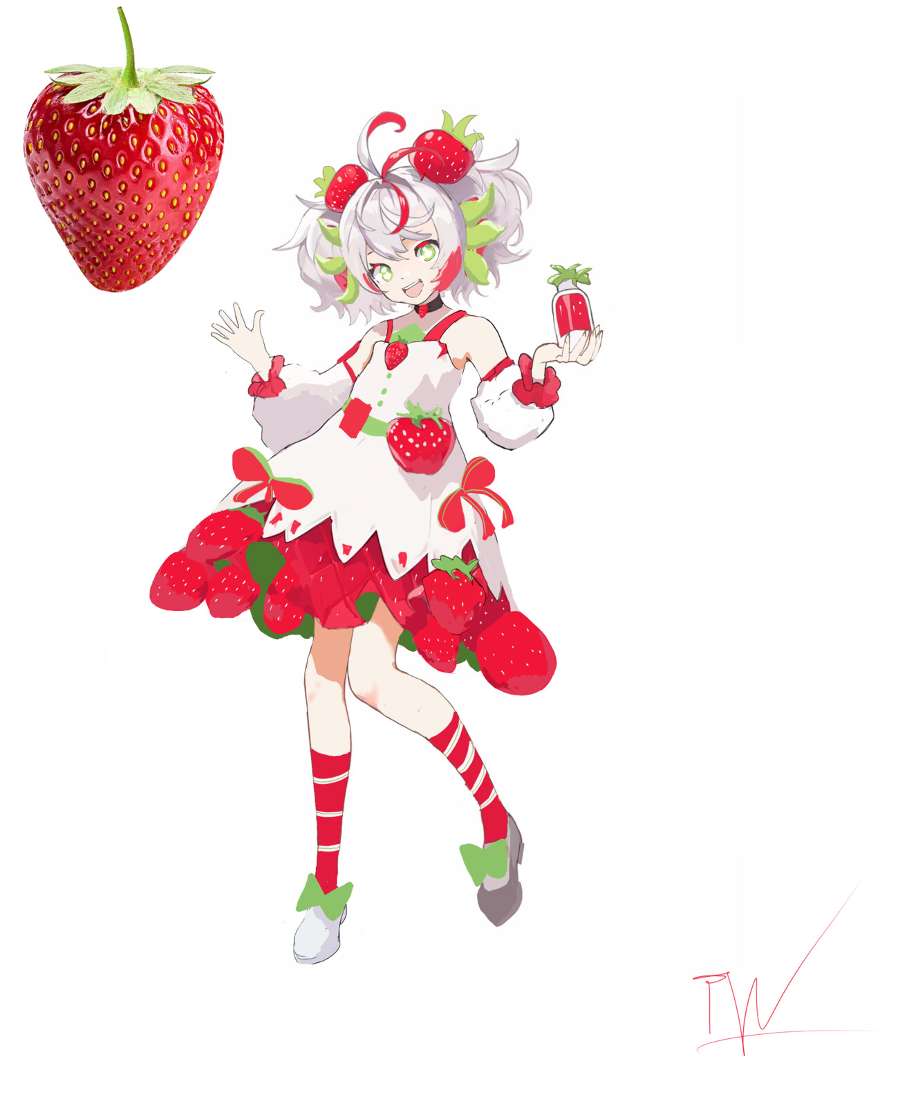 Cooking Jam Strawberry concept