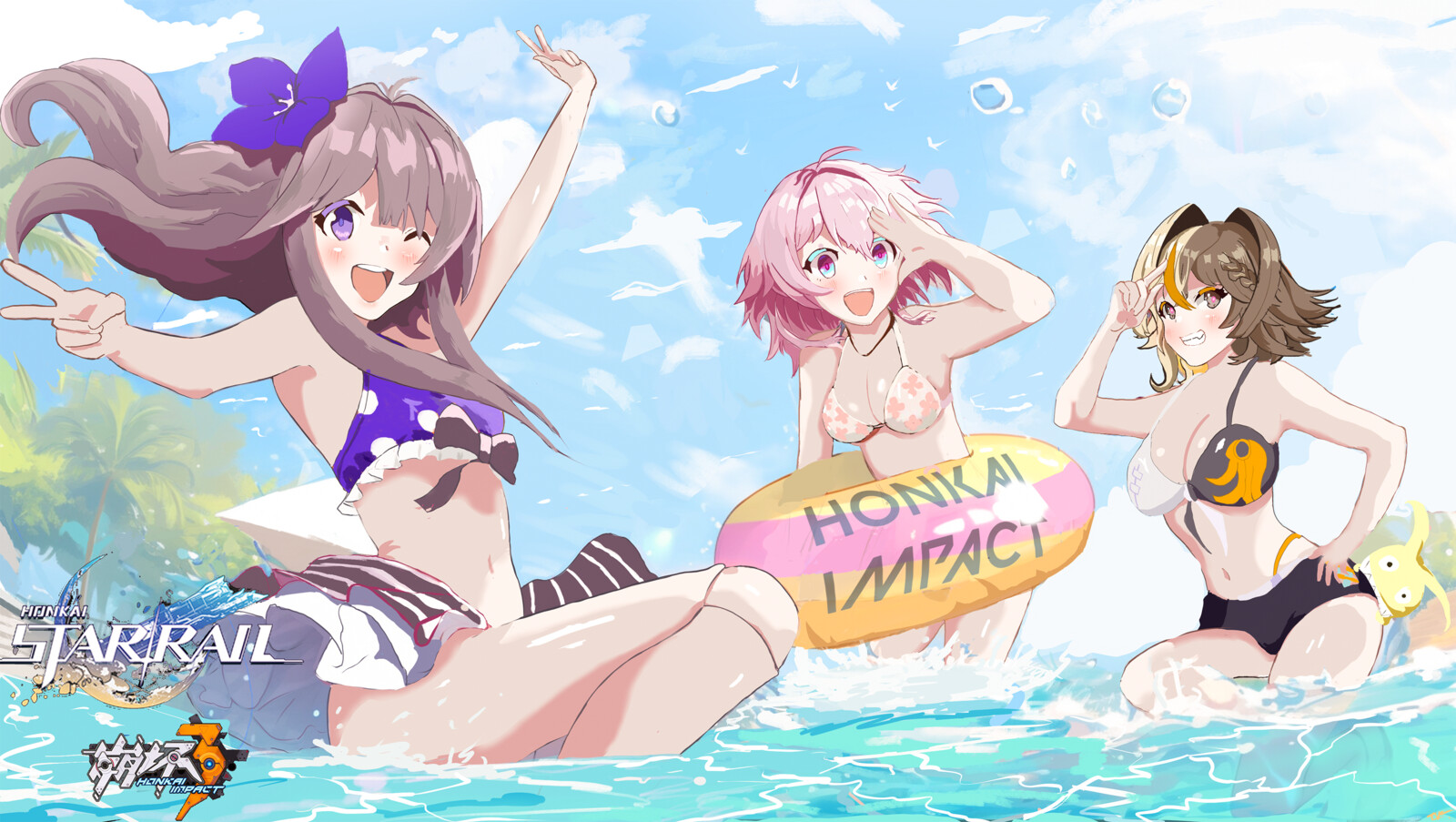 Honkai Summer Splash Event Illustration