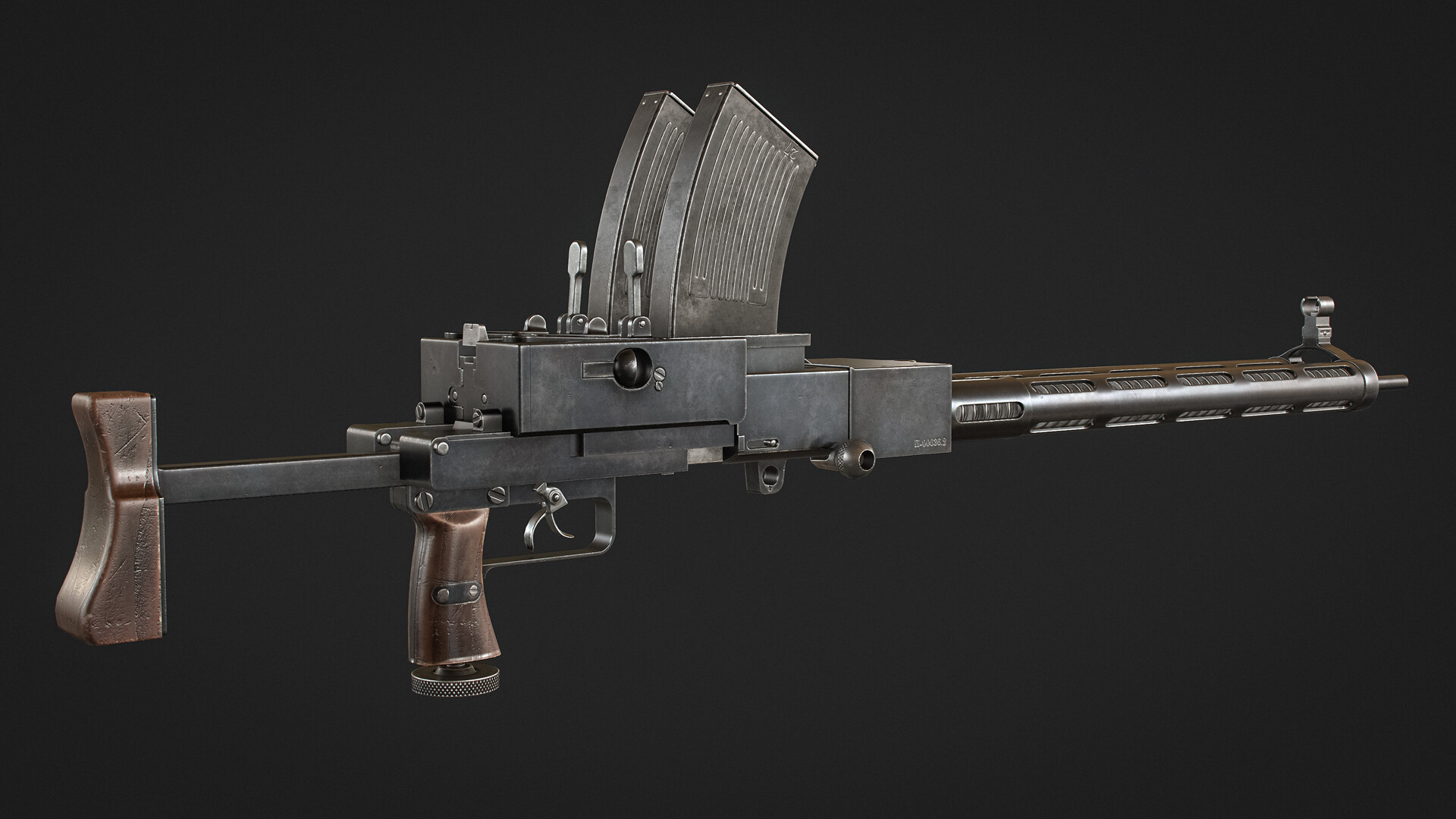 ArtStation FedorovShpagin machine gun, model 1922