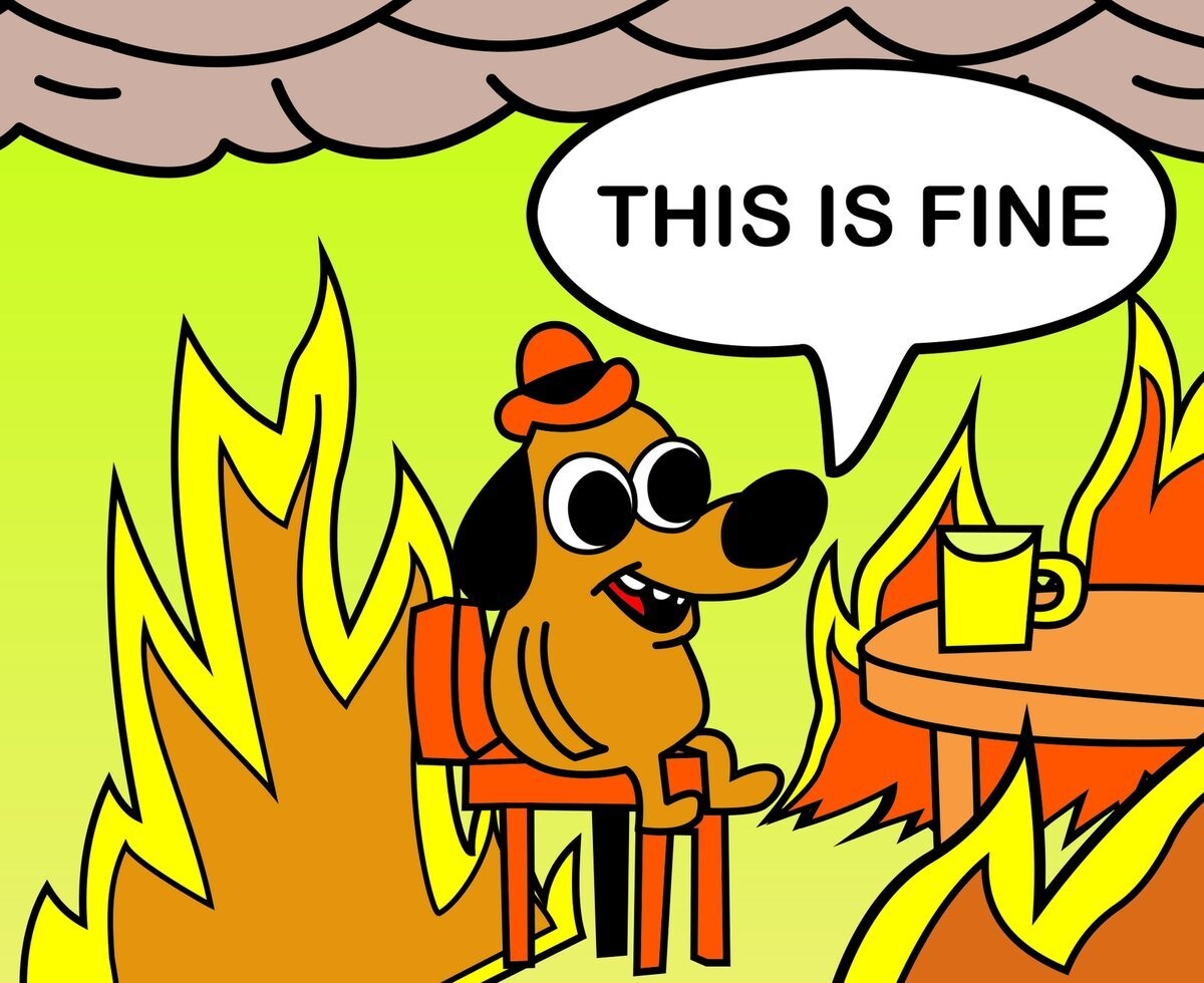 This is fine картинка