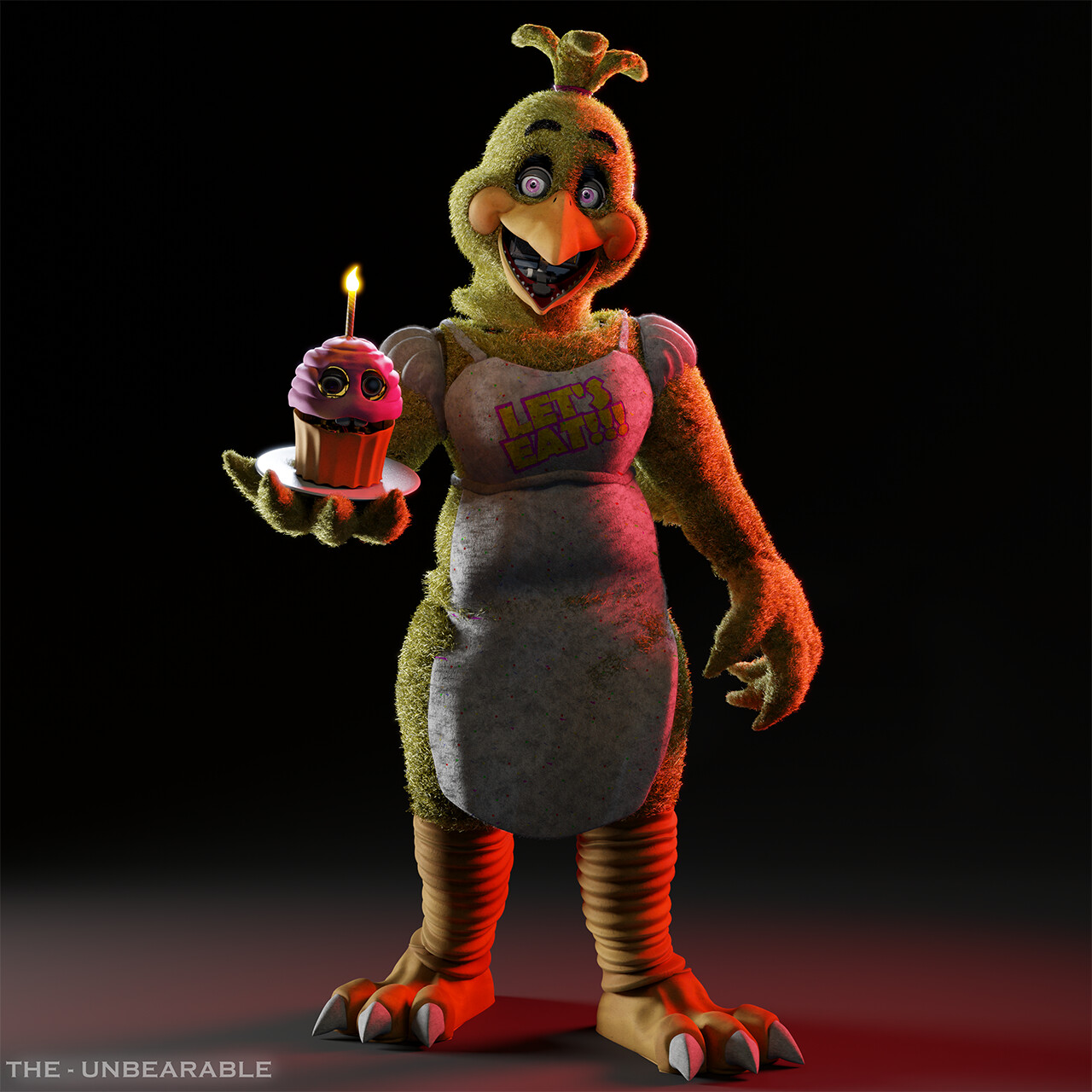 ArtStation - Five Nights at Freddy's - Realistic / Stylized Chica Model (V2)