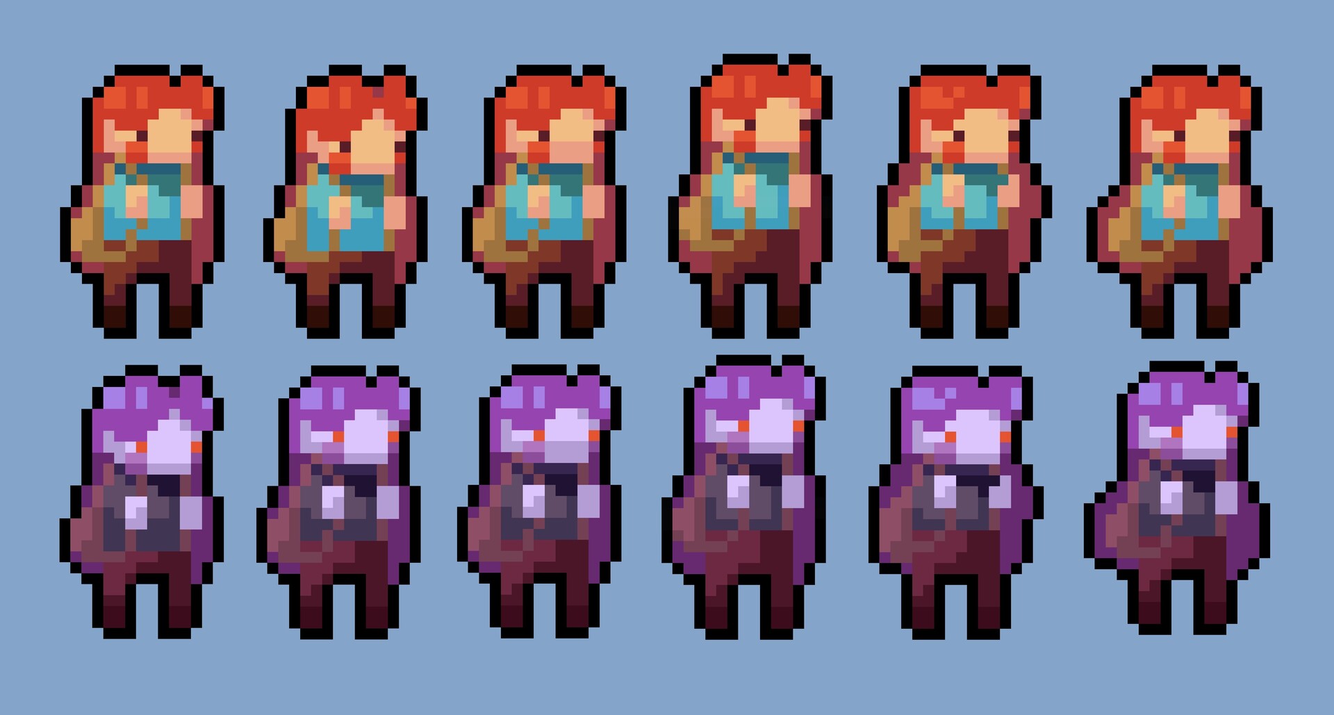 m. Celeste Redesign Madeline & Badeline's Idle Animation