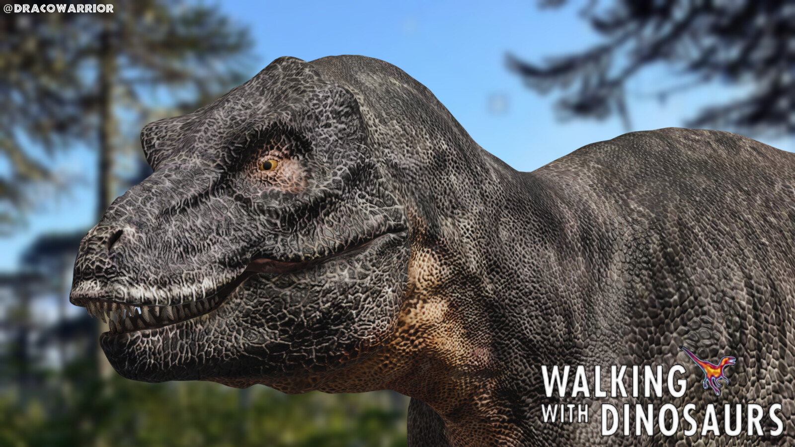 DracoWarrior Walking with dinosaurs Tyrannosaurus Rex 3d model