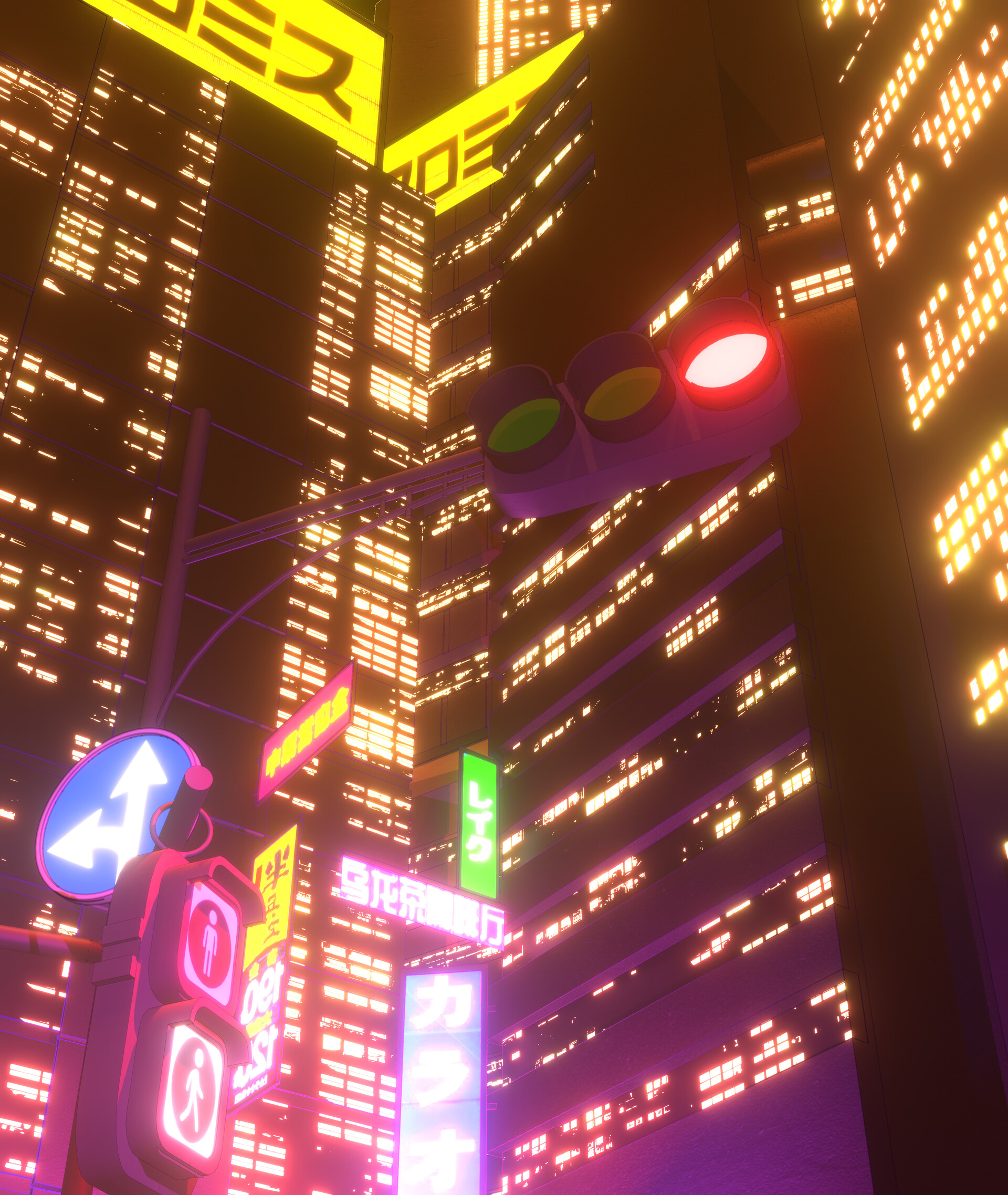 ArtStation - Night City Scene