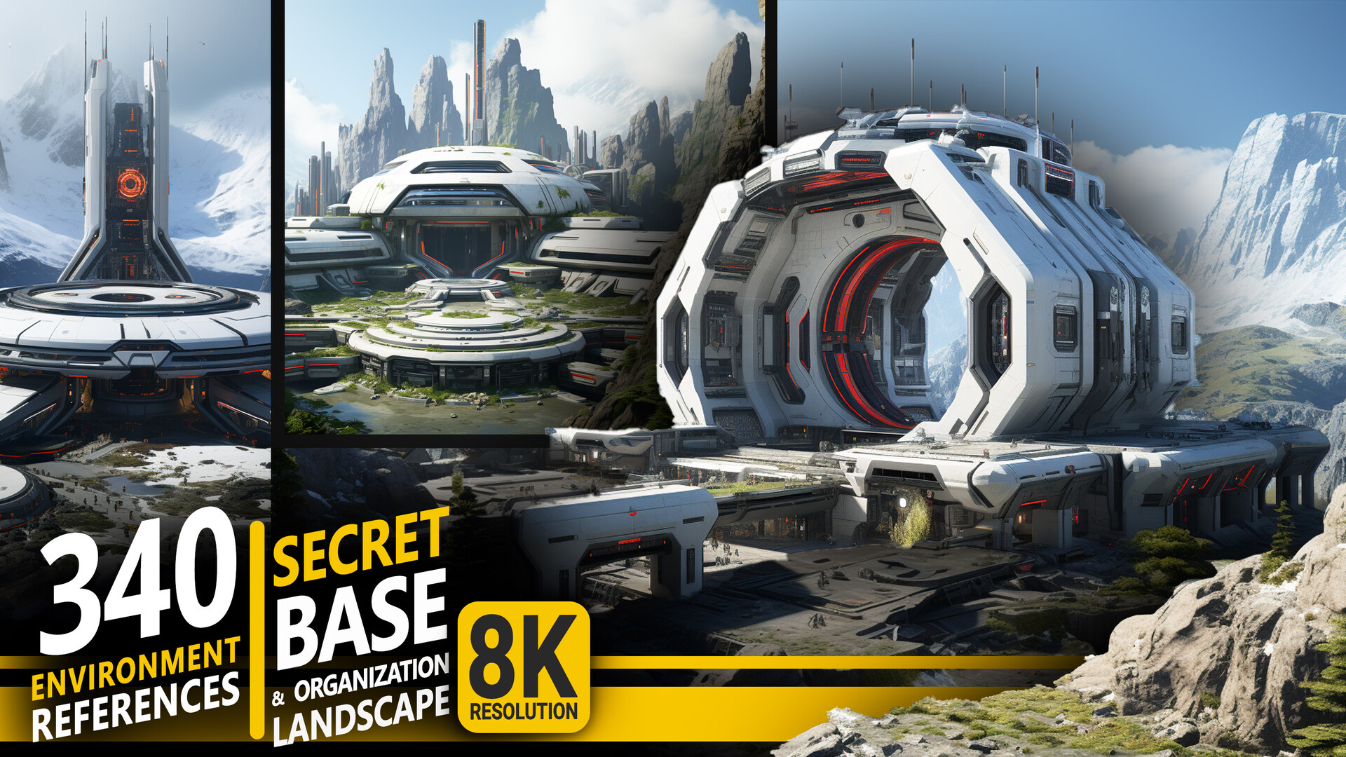 ArtStation - 340 Secret Base & Organization Landscape - Environment ...