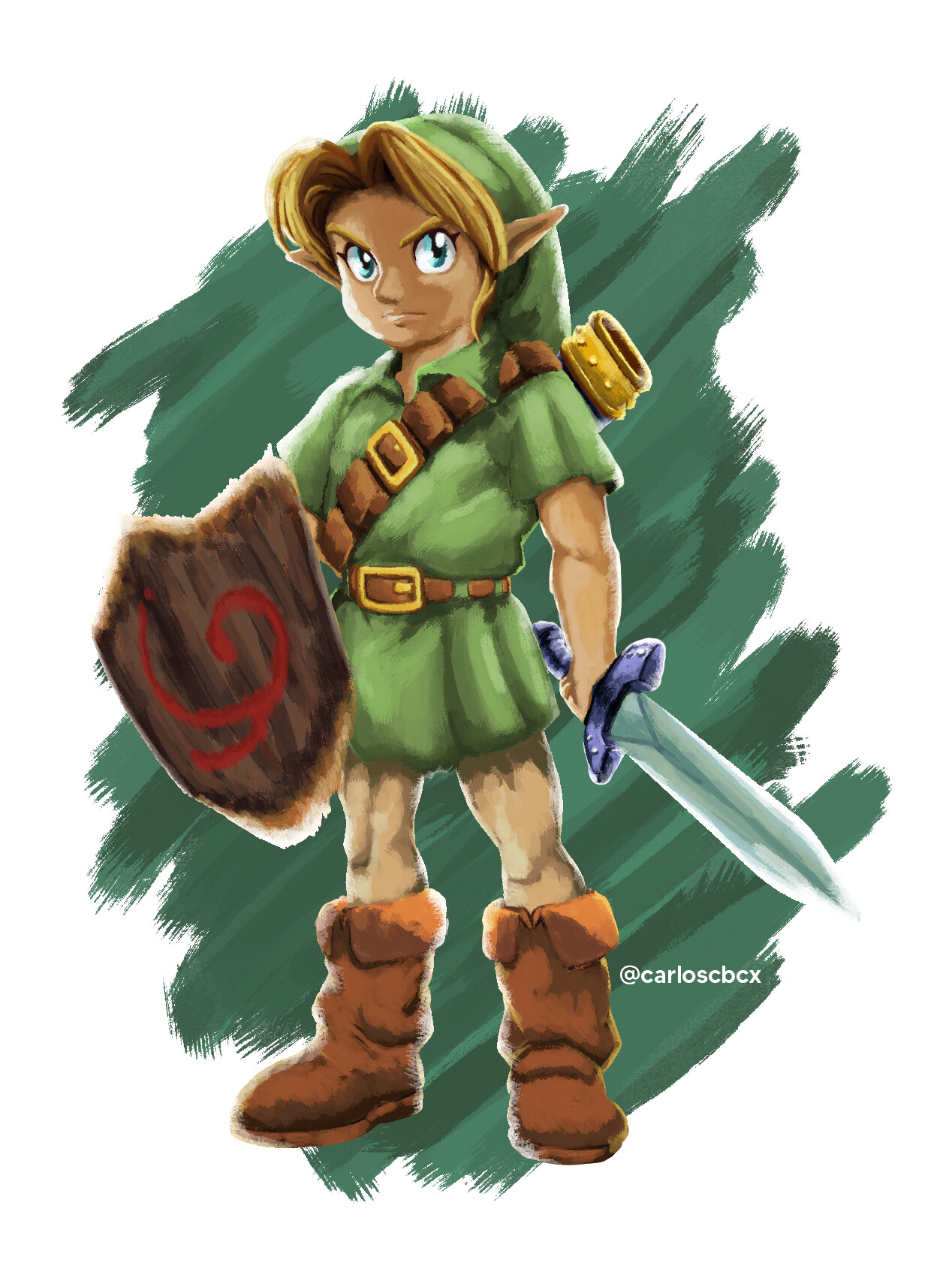 ArtStation - Link - The Legend of Zelda TotK Fanart