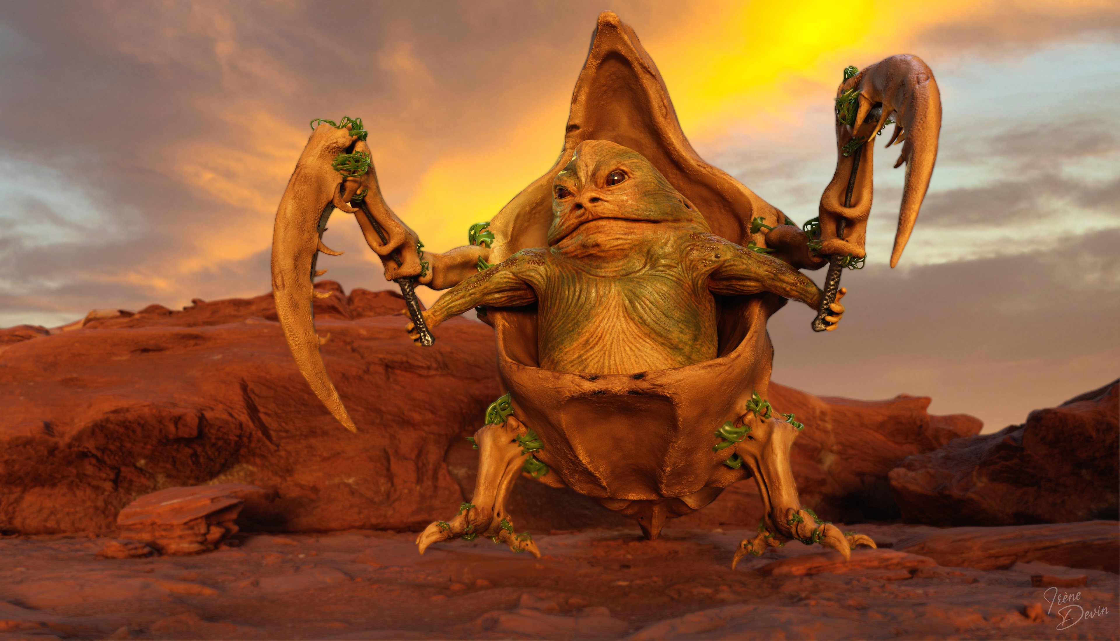 Xinoehp the Hutt marmoset render