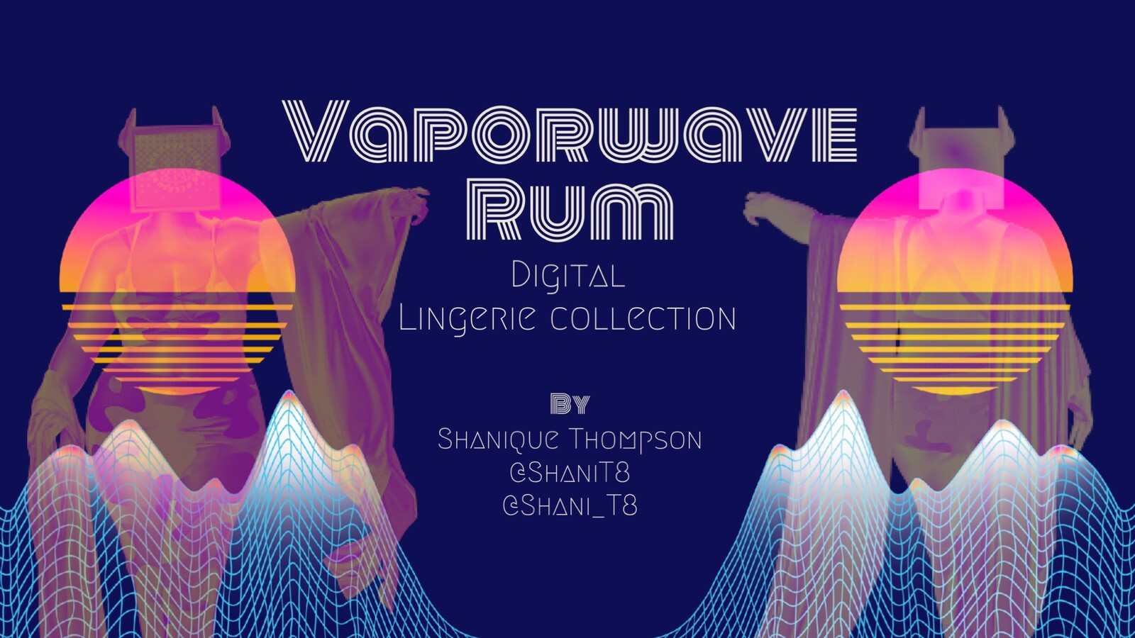 Vaporwave rum banner