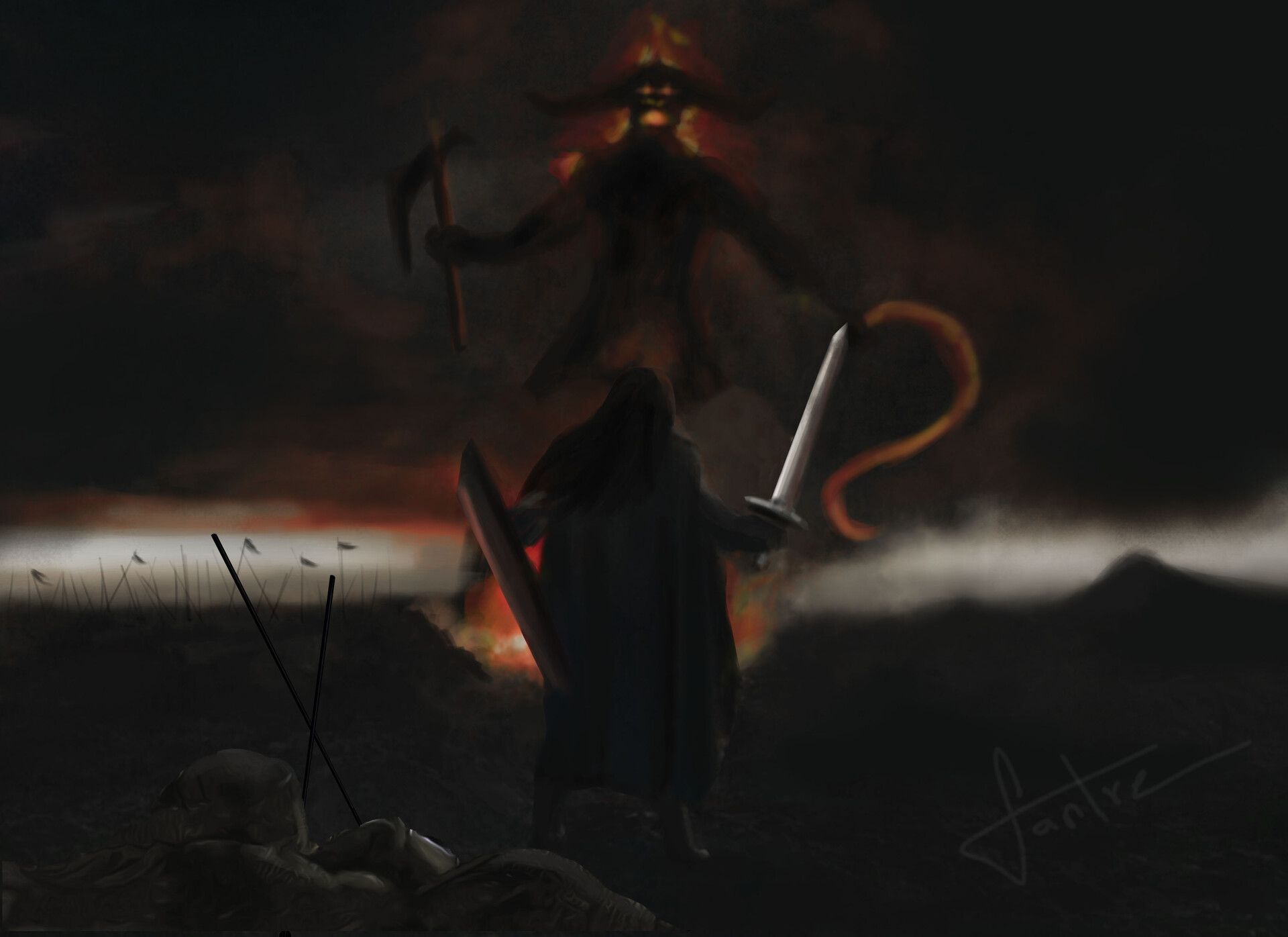 ArtStation - Feanor vs gothmog
