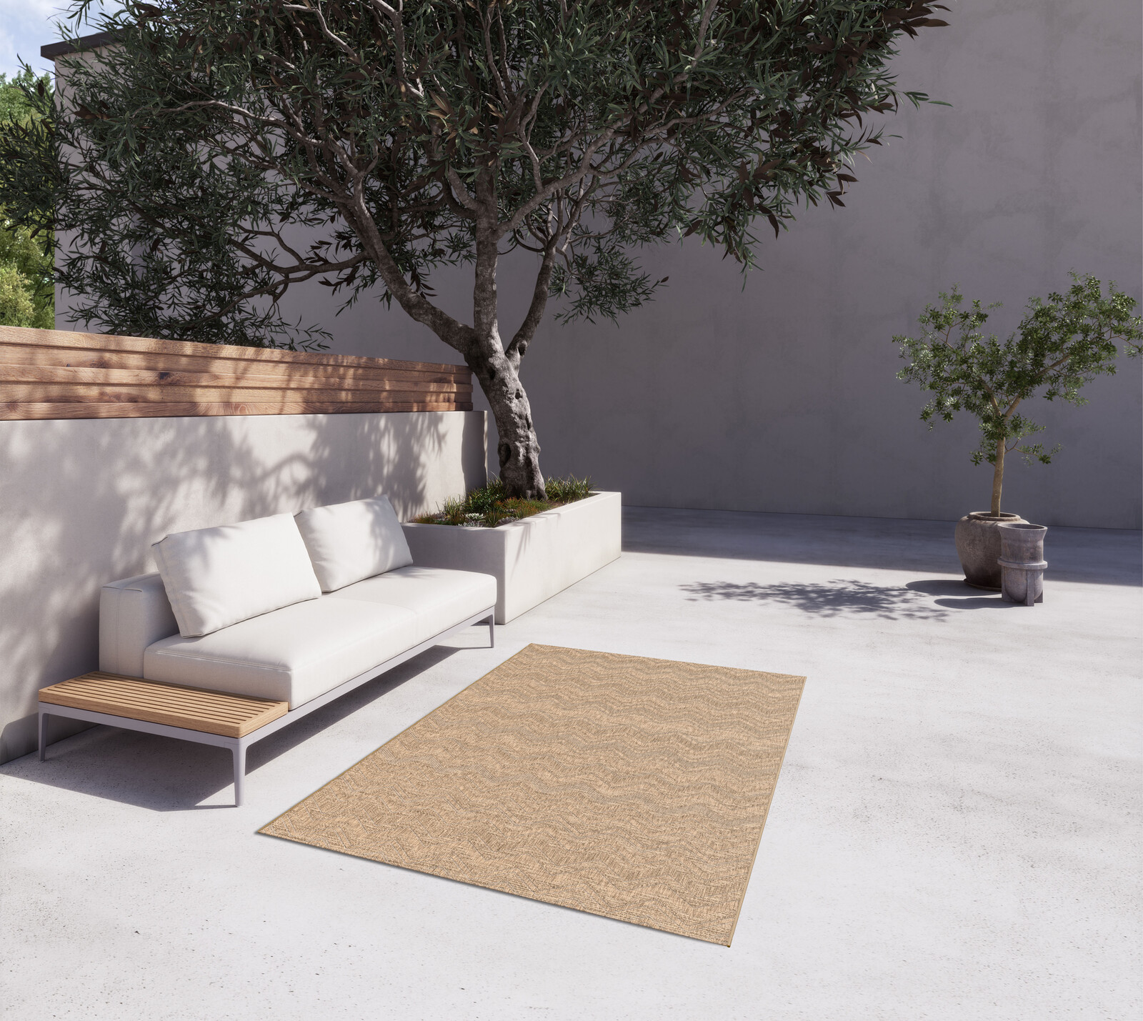Simple garden. 