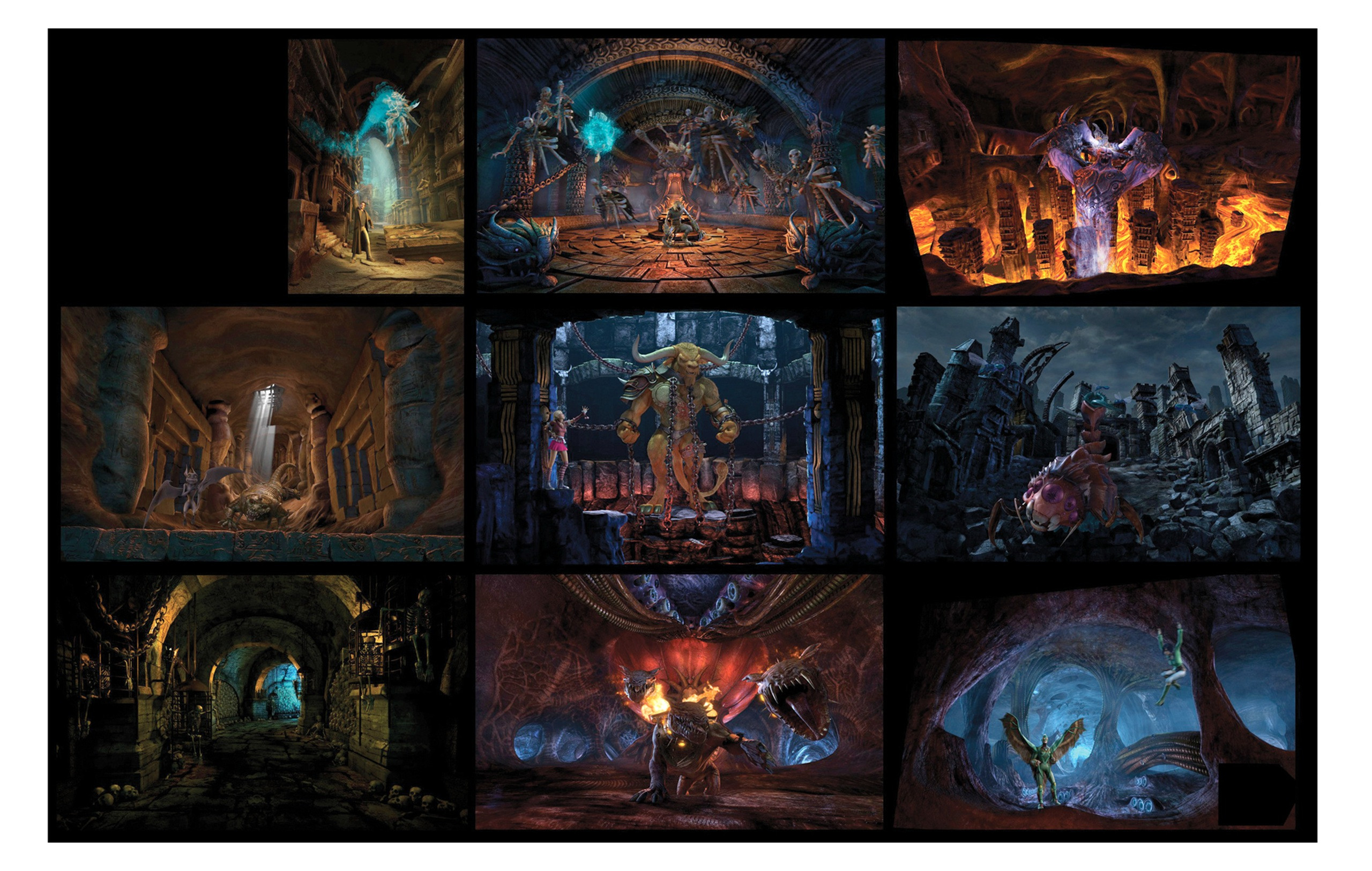 HUNTIK 5D DARKRIDE ENVIRONMENTS FOR THE GAME