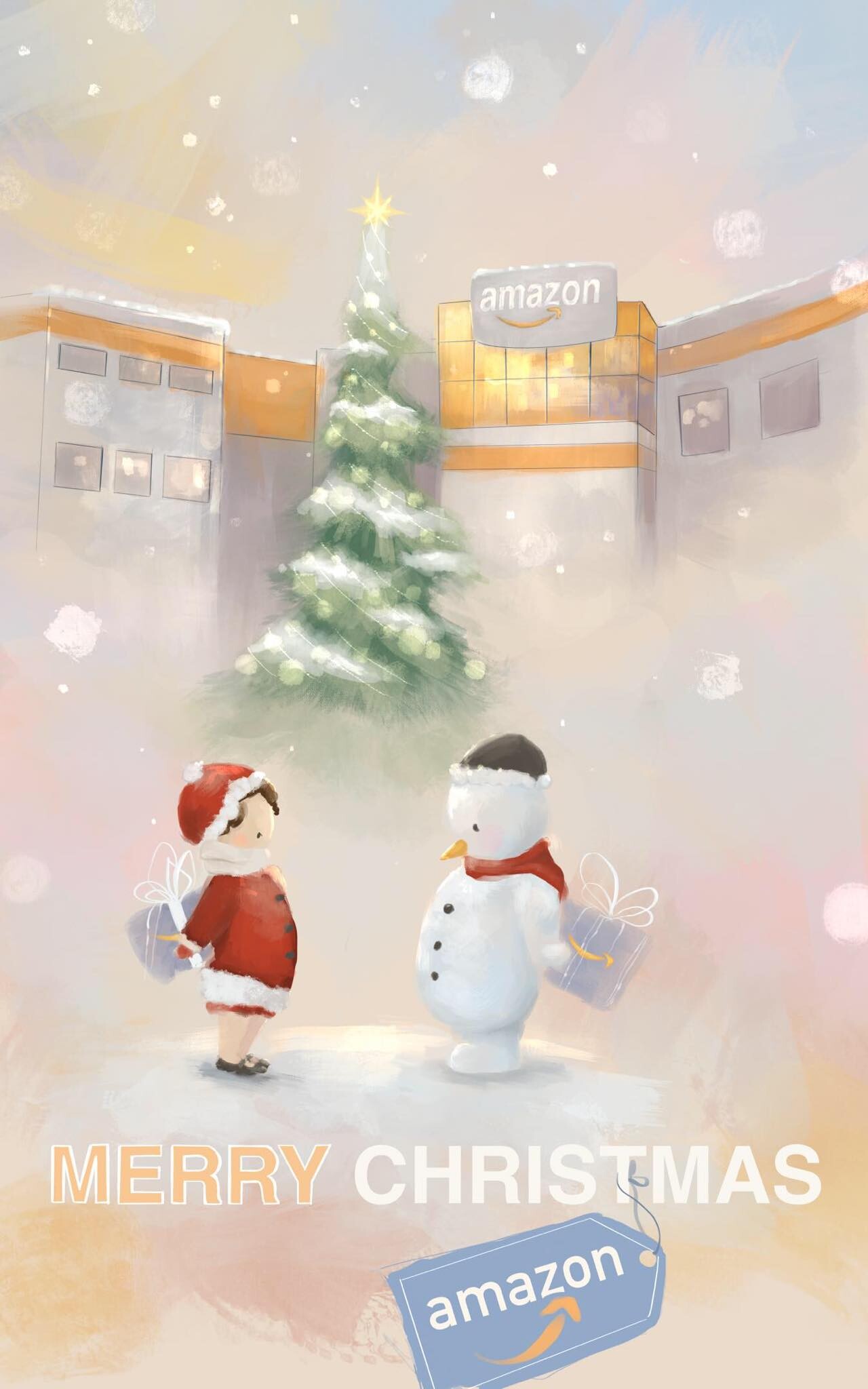ArtStation Amazon Christmas Card Design
