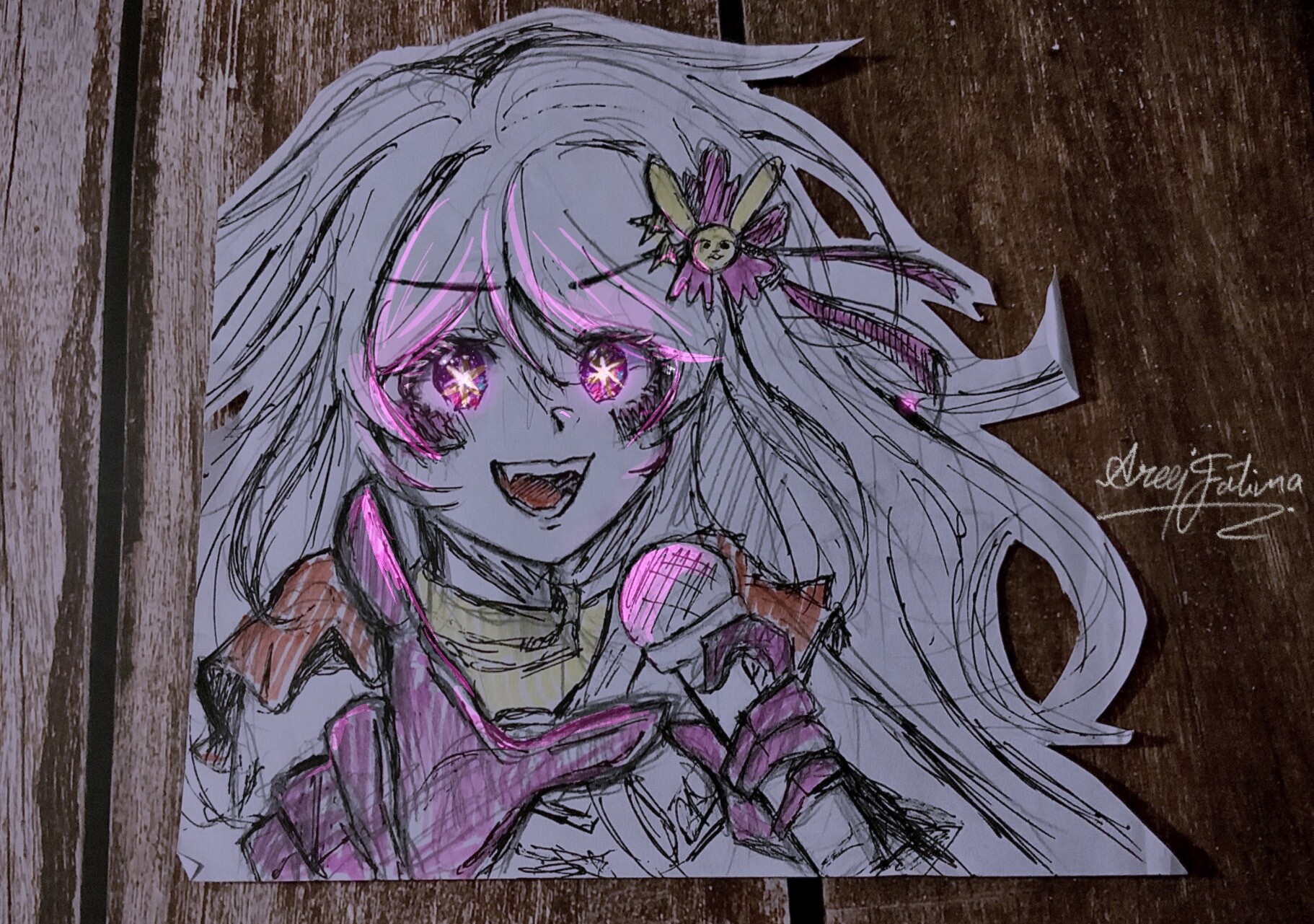 ArtStation - Ai Hoshino fanart with pen