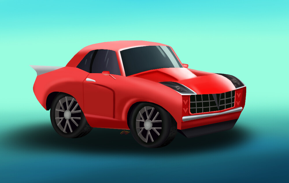 ArtStation - cute car prop