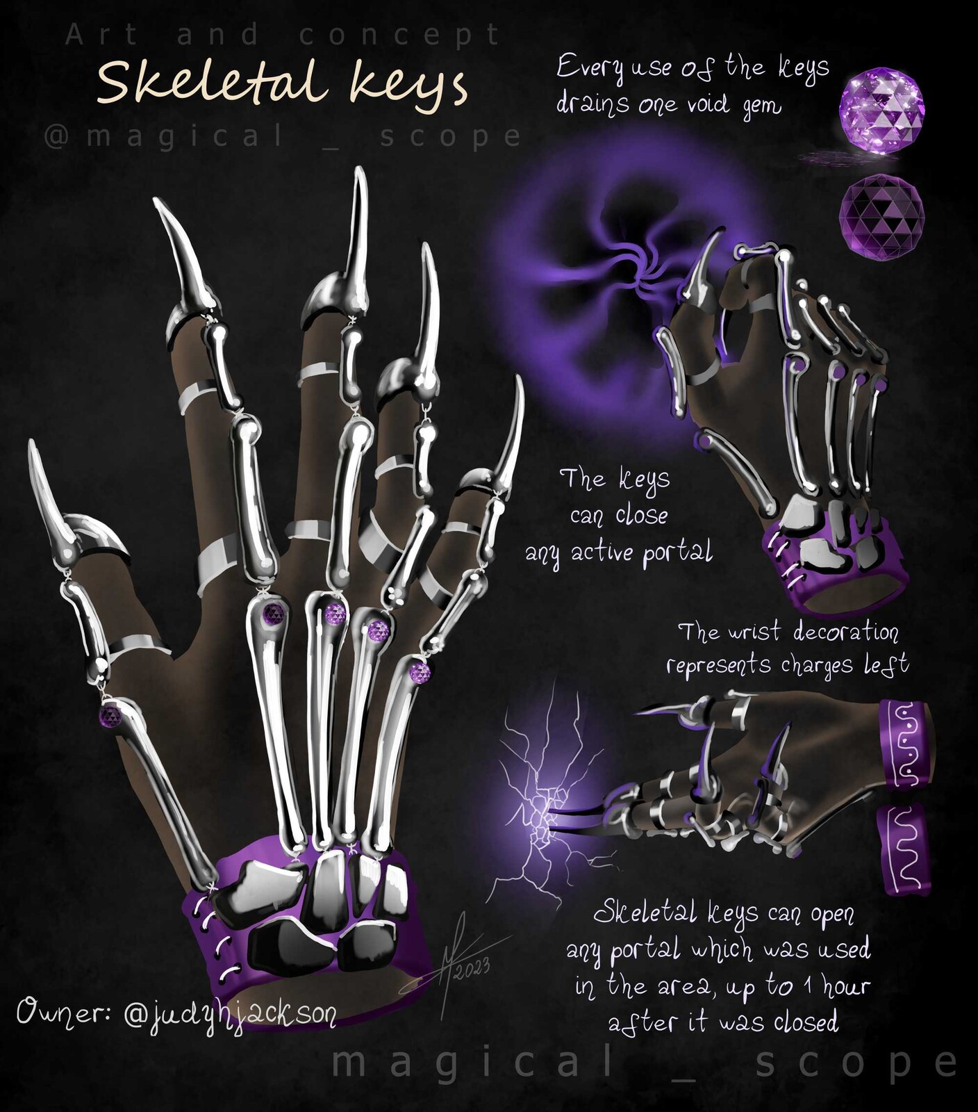 Magical Kaleidoscope Skeletal keys