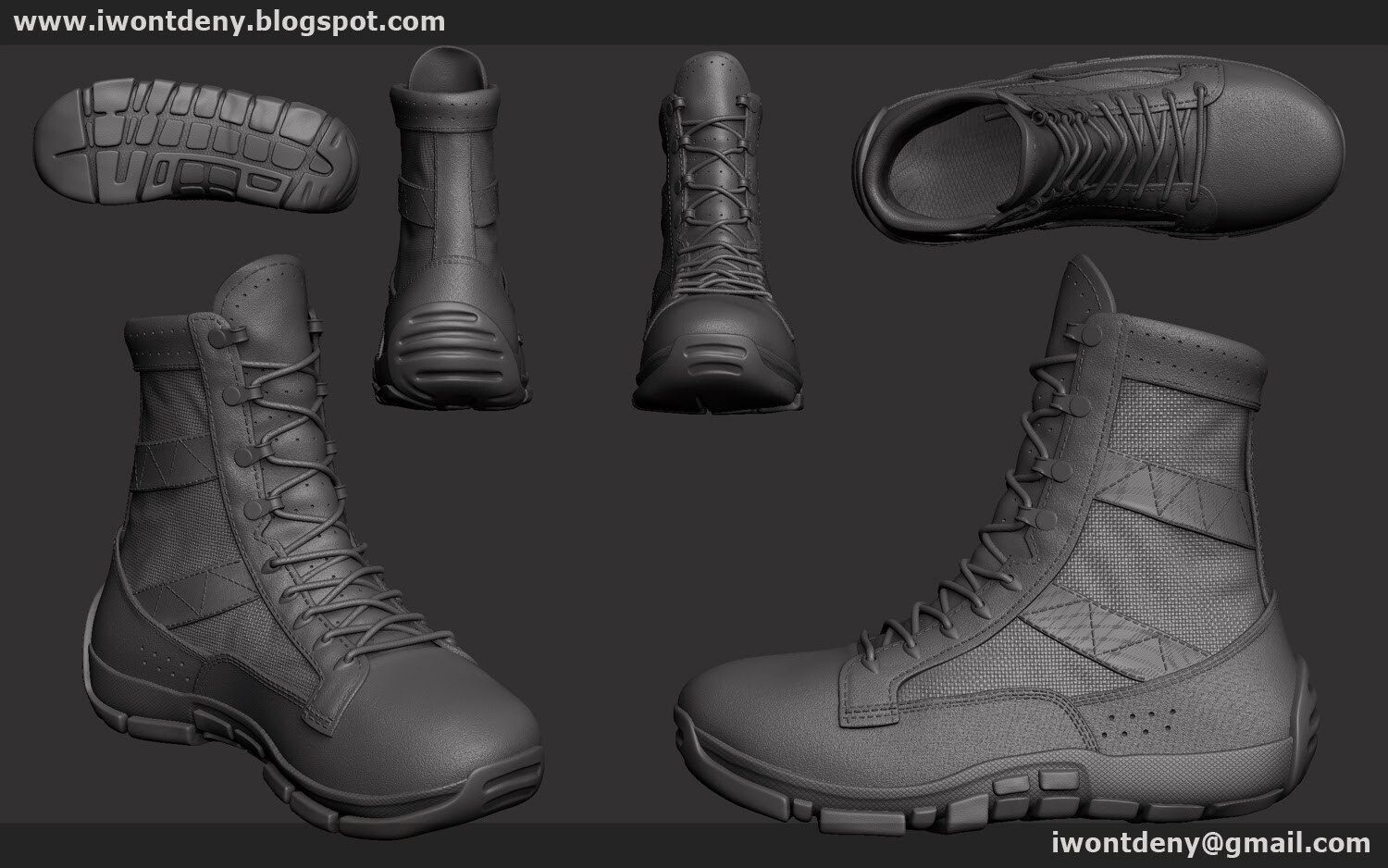 ArtStation - Military Boots