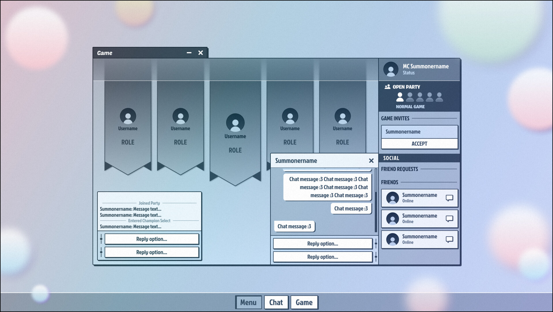ArtStation - UI for Visual Novel Game Update