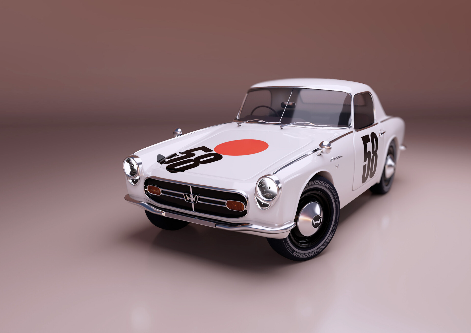 ArtStation - Honda S800 Tetsu Ikuzawa 1967