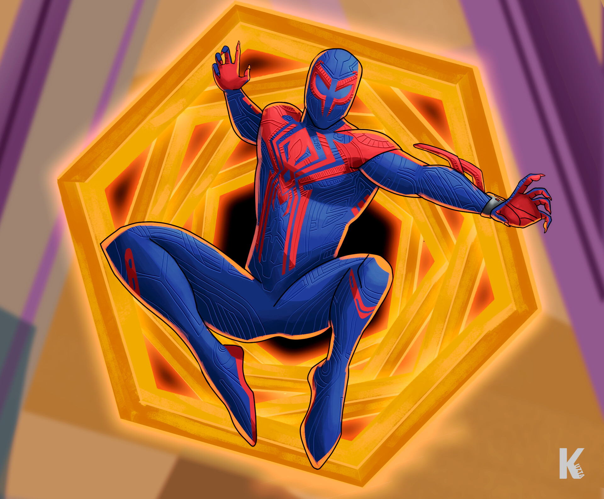 ArtStation - Spiderman 2099 - Fan art, Eduardo Yañez