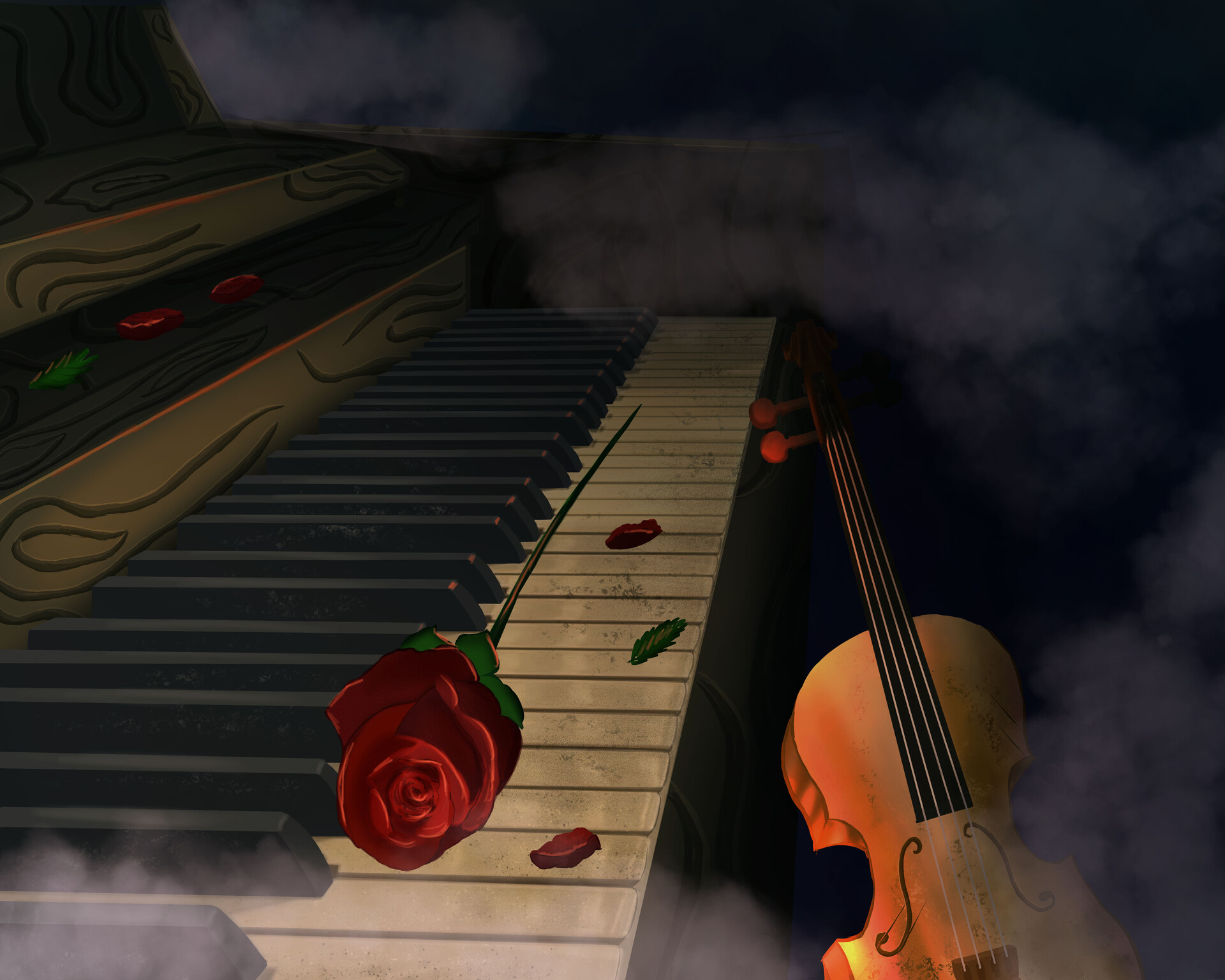 ArtStation Piano and violin