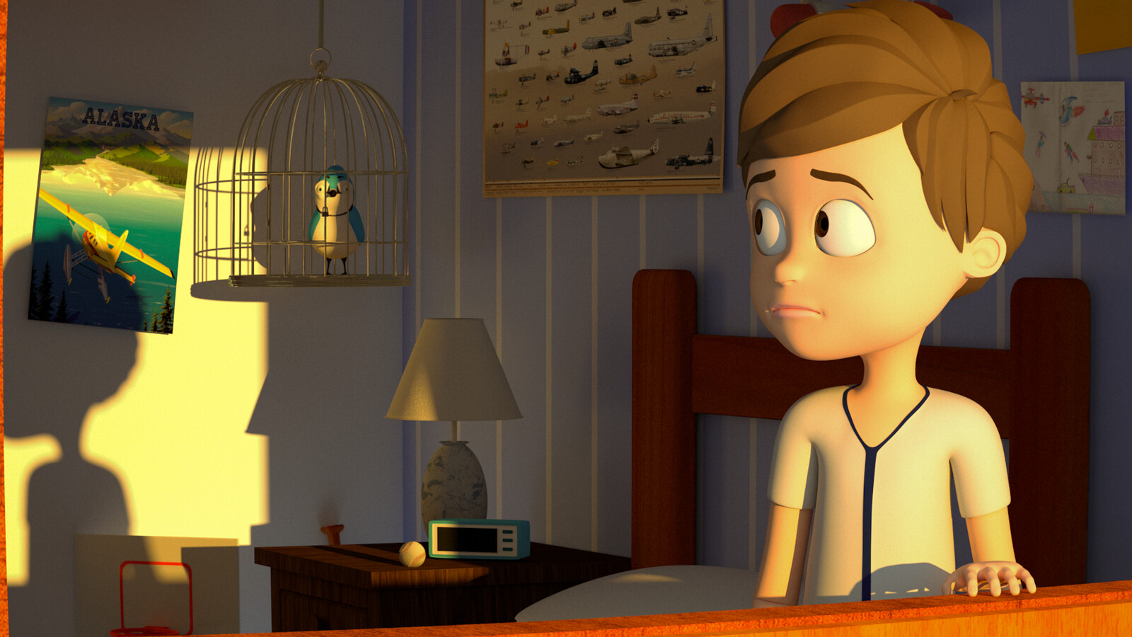 Frame from my short movie called "Freedom"
