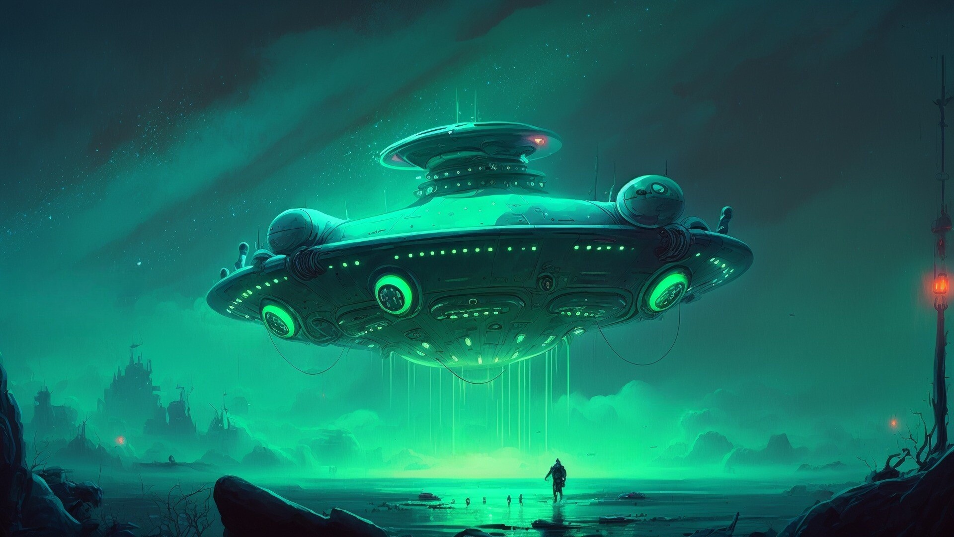 Flying Saucer Artwork