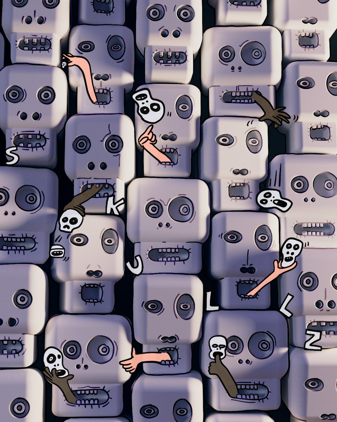 ArtStation - Skullz. 💀💀💀💀