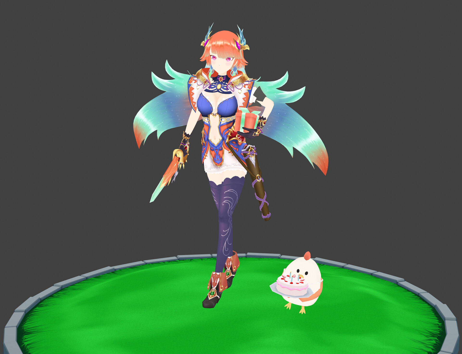 ArtStation - Takanashi Kiara - Valkyrie Connect outfit