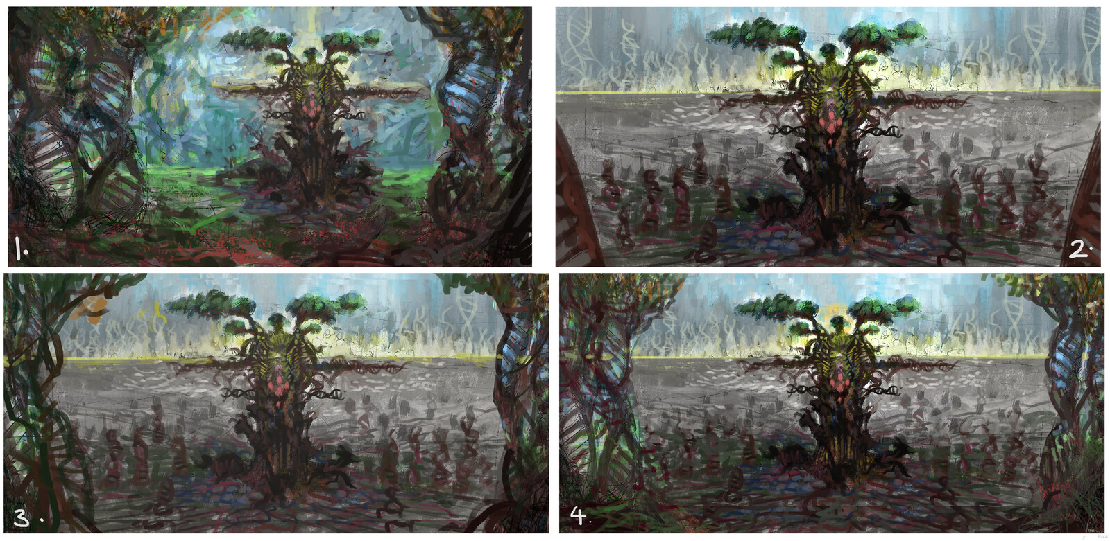 sketches 2. Iterated on sketch 2 and 6