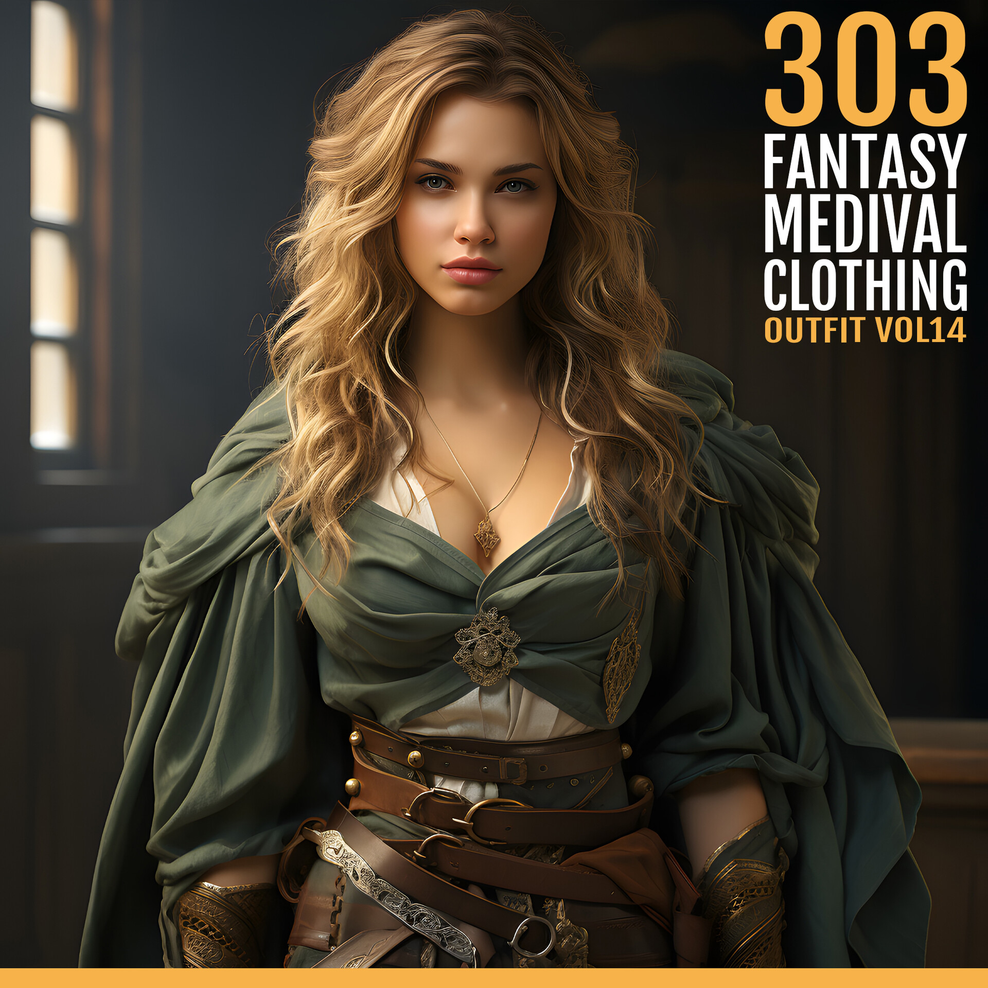 ArtStation 303 Women s Fantasy Medieval Clothing VOL14