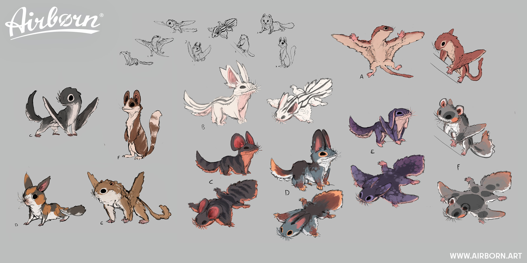 Critter Concept Exploration by Ilka Hesche