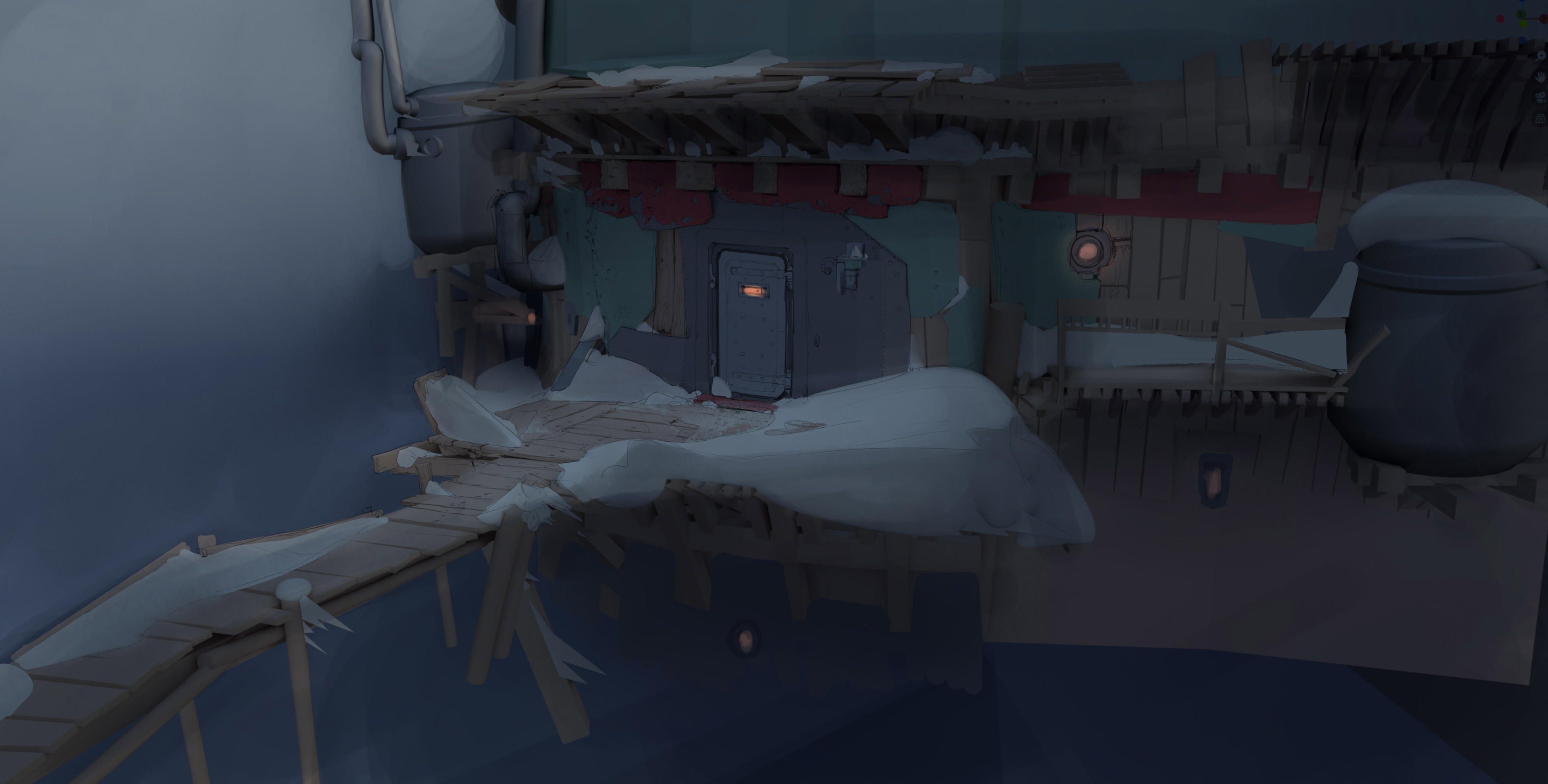 Shut Door Concept Blockout by Simon Kopp