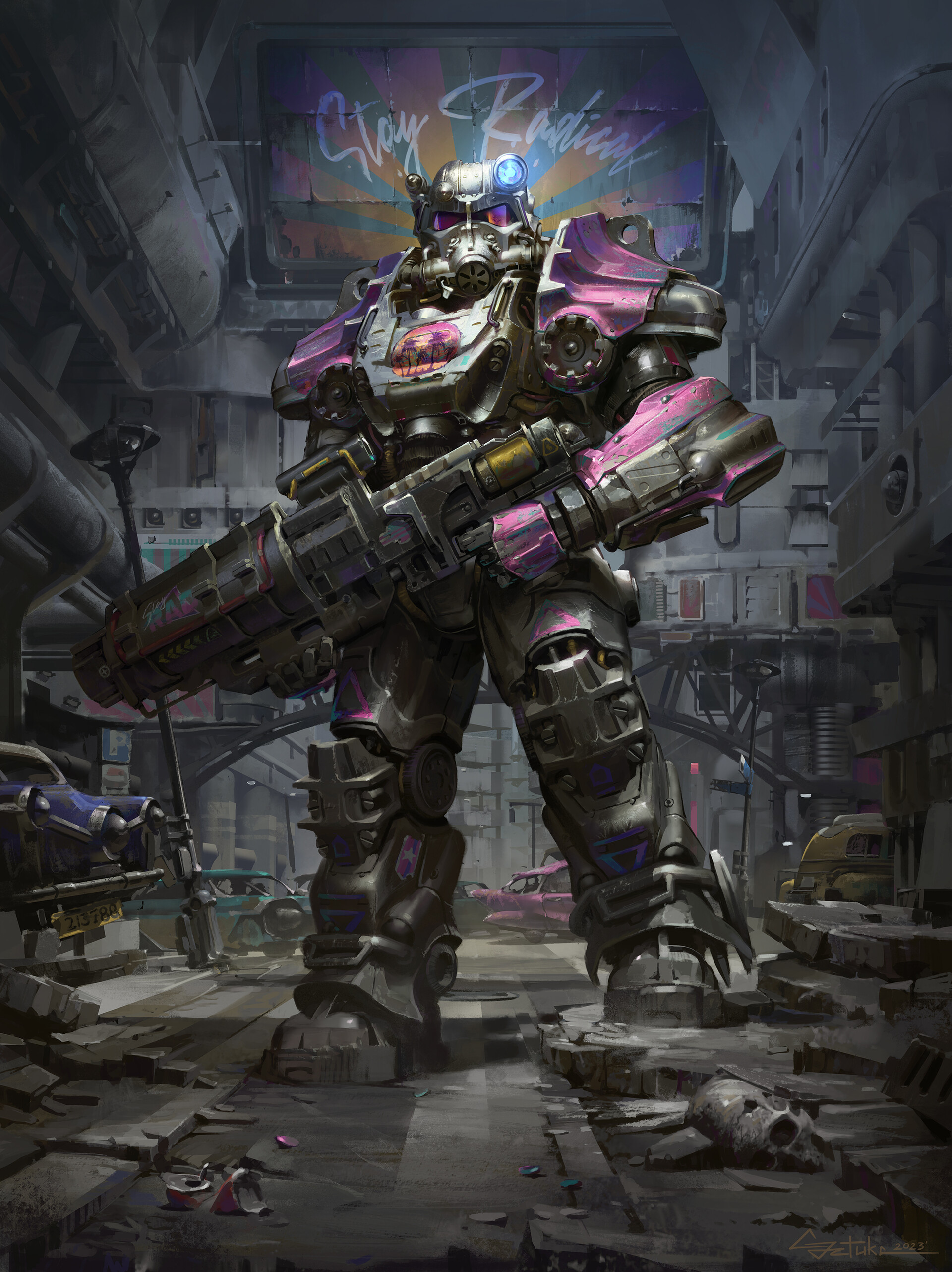 Artstation t 60 rad custom power armor
