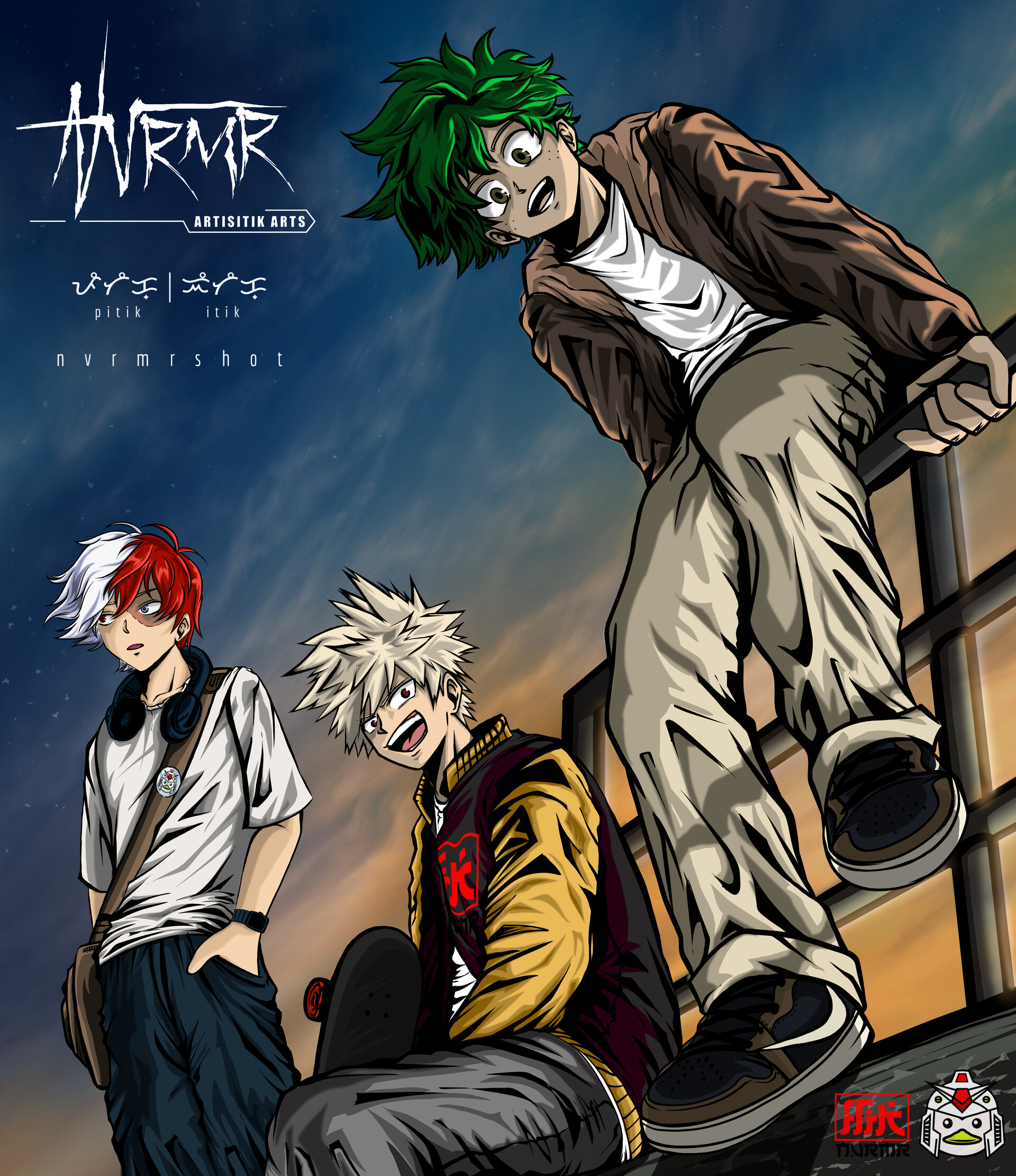 Artstation my hero academia power trio