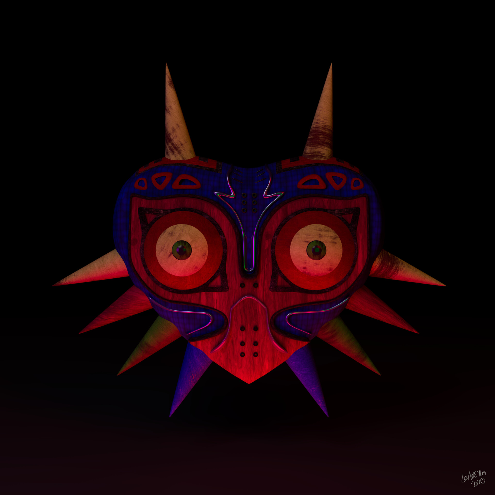 ArtStation - Majora's Mask from The Legend of Zelda
