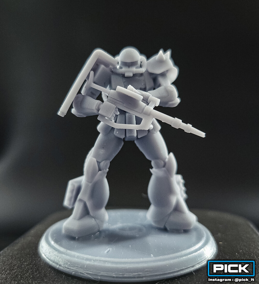 ArtStation - 06/ MS-06F Zaku II 120mm+Missilepod ver. / 3D