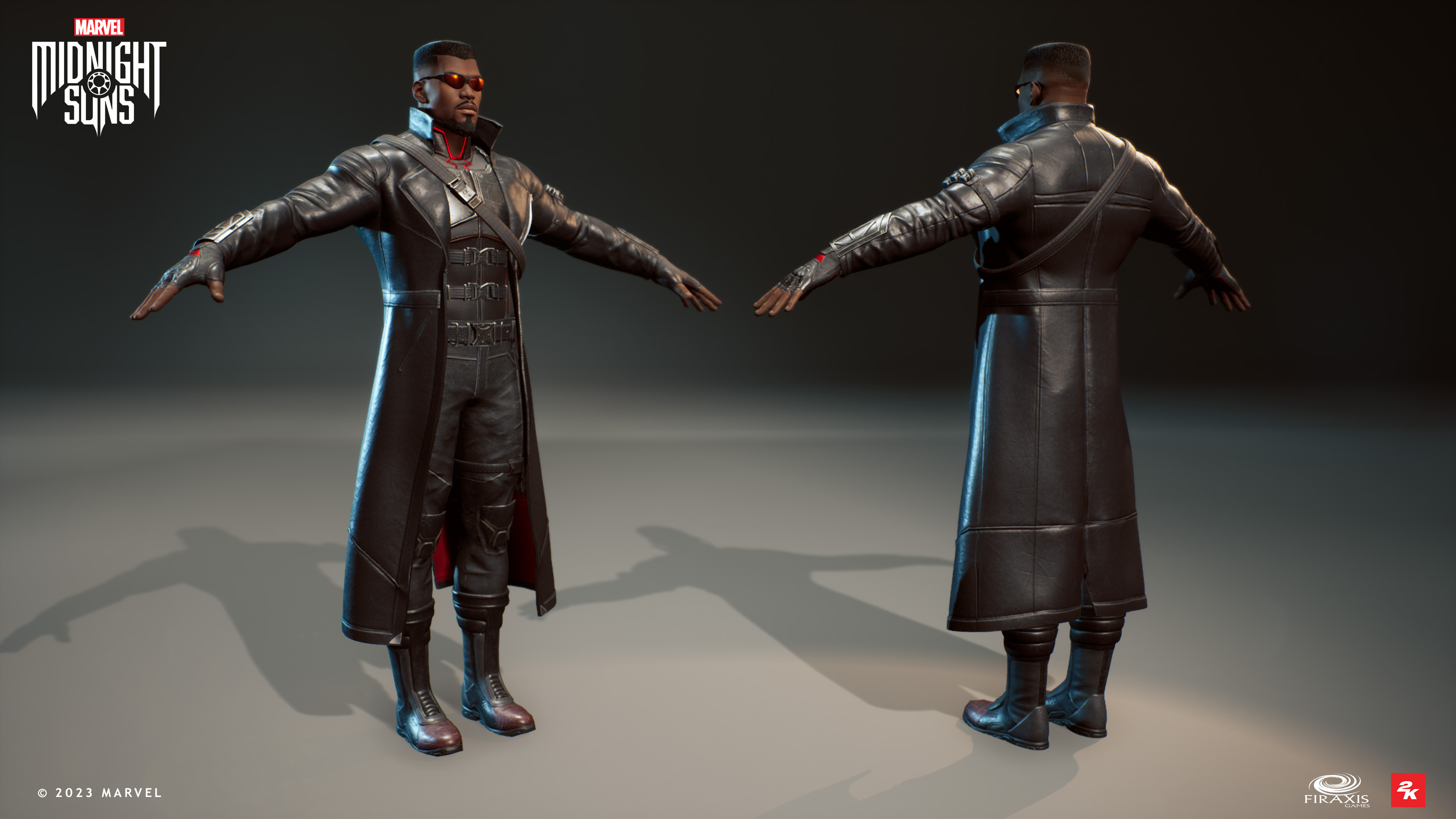 Base suit and model and textures by me. Head and hair done by other artist